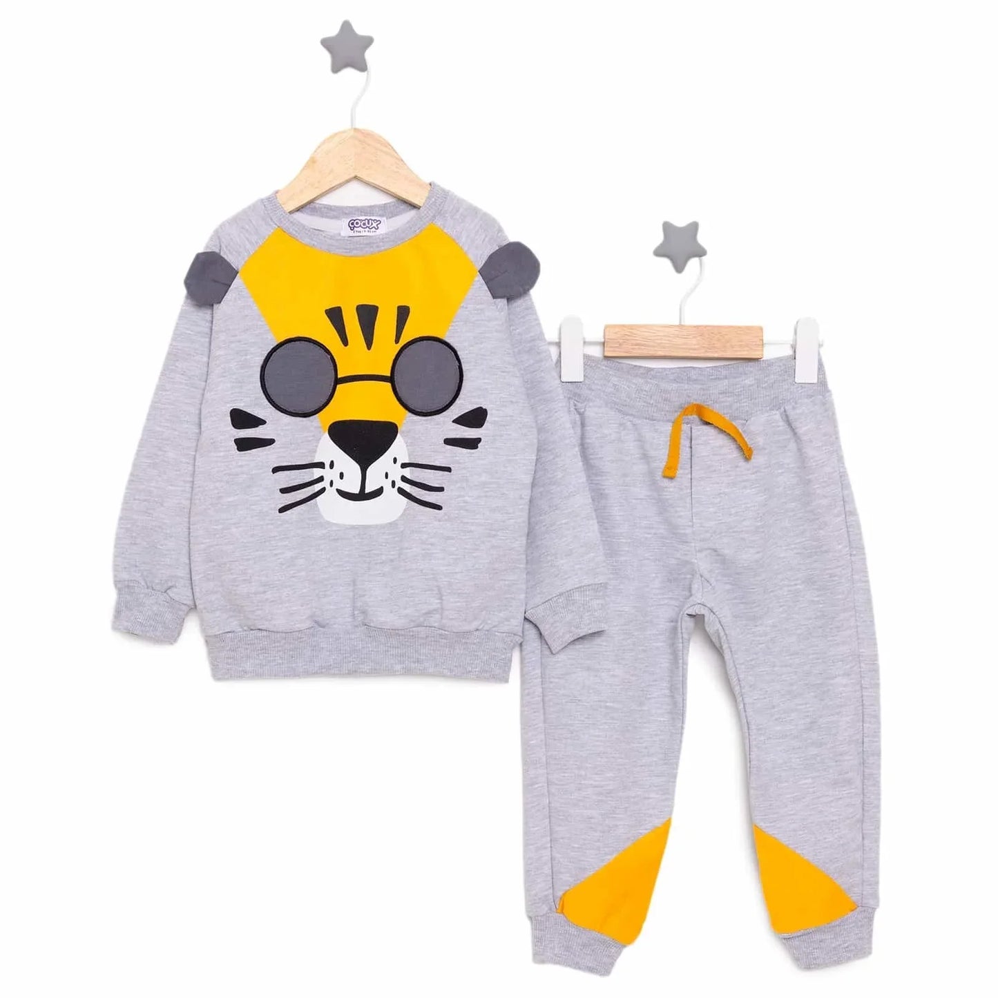 Cocux Animals Boy Jogging Set - Grey