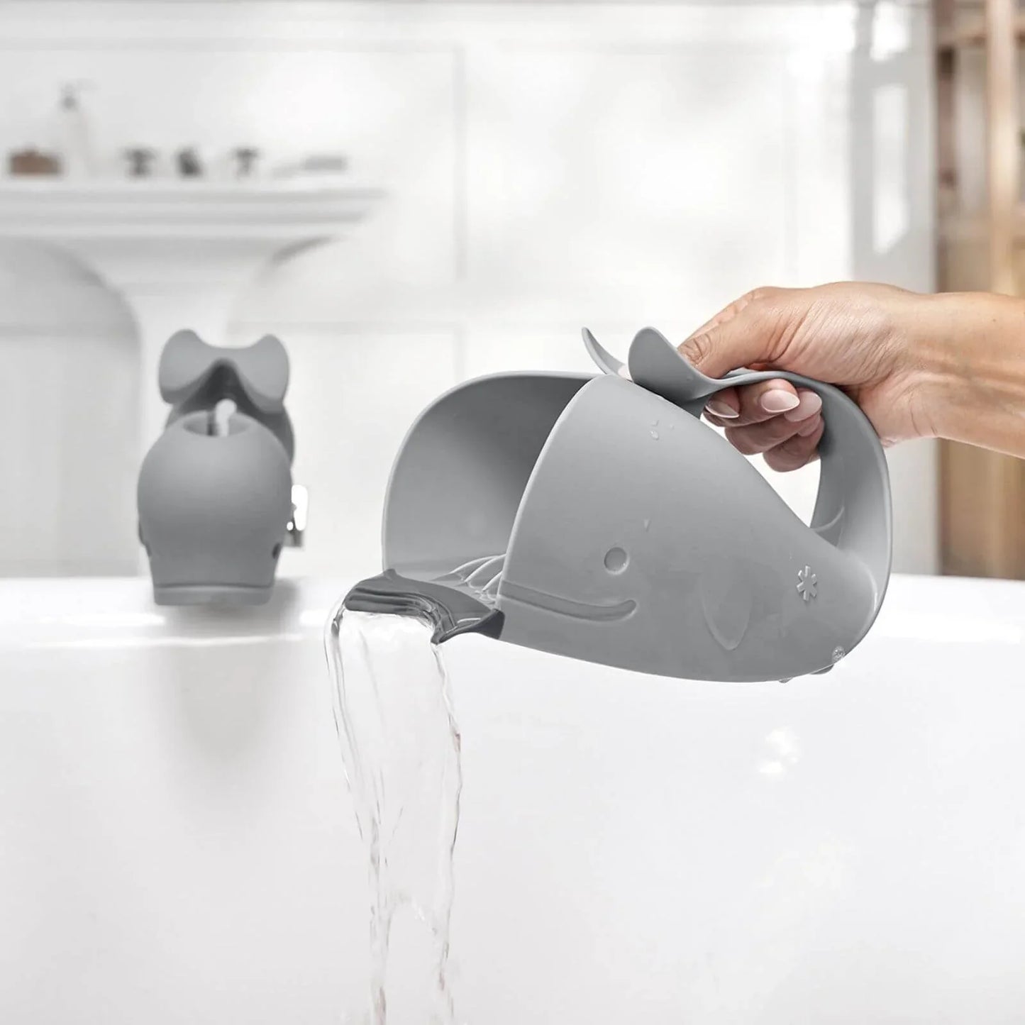 Skip Hop Moby Waterfall Bath Rinser Grey