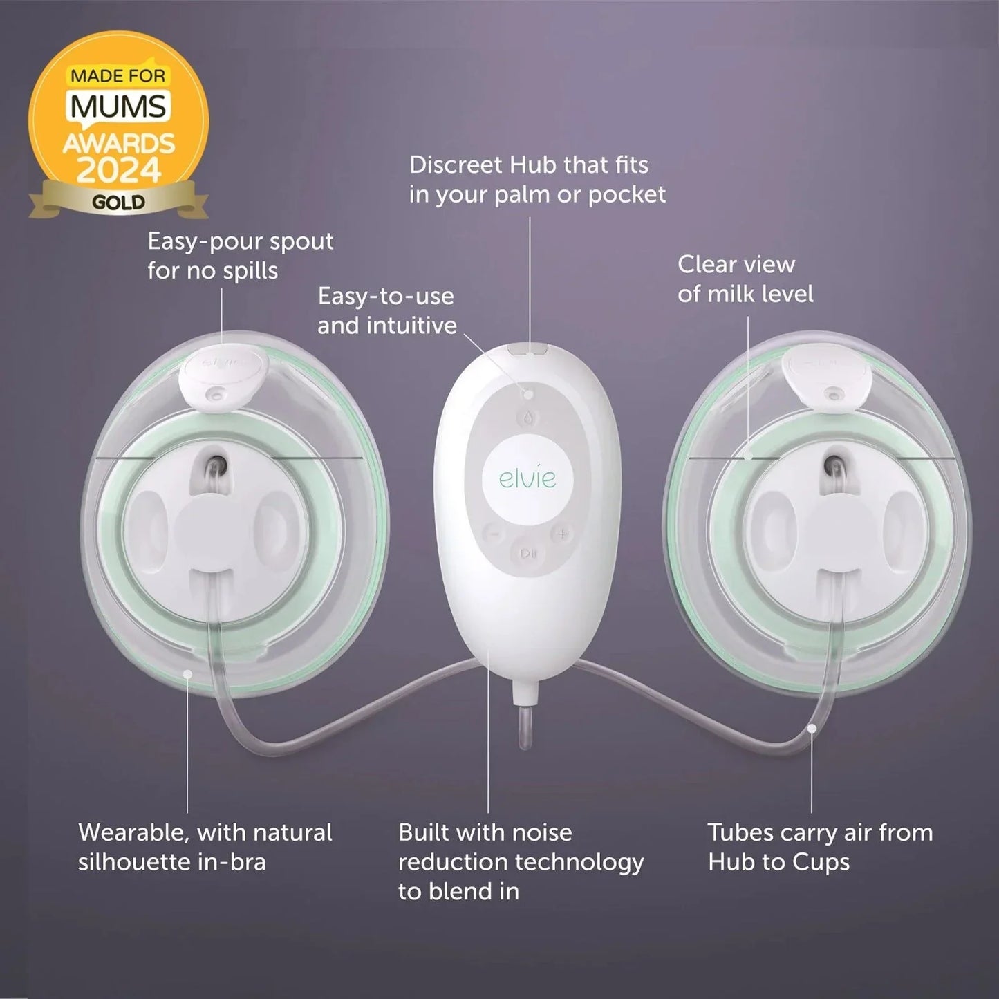 Elvie Stride Hands Free Double Electric Breast Pump