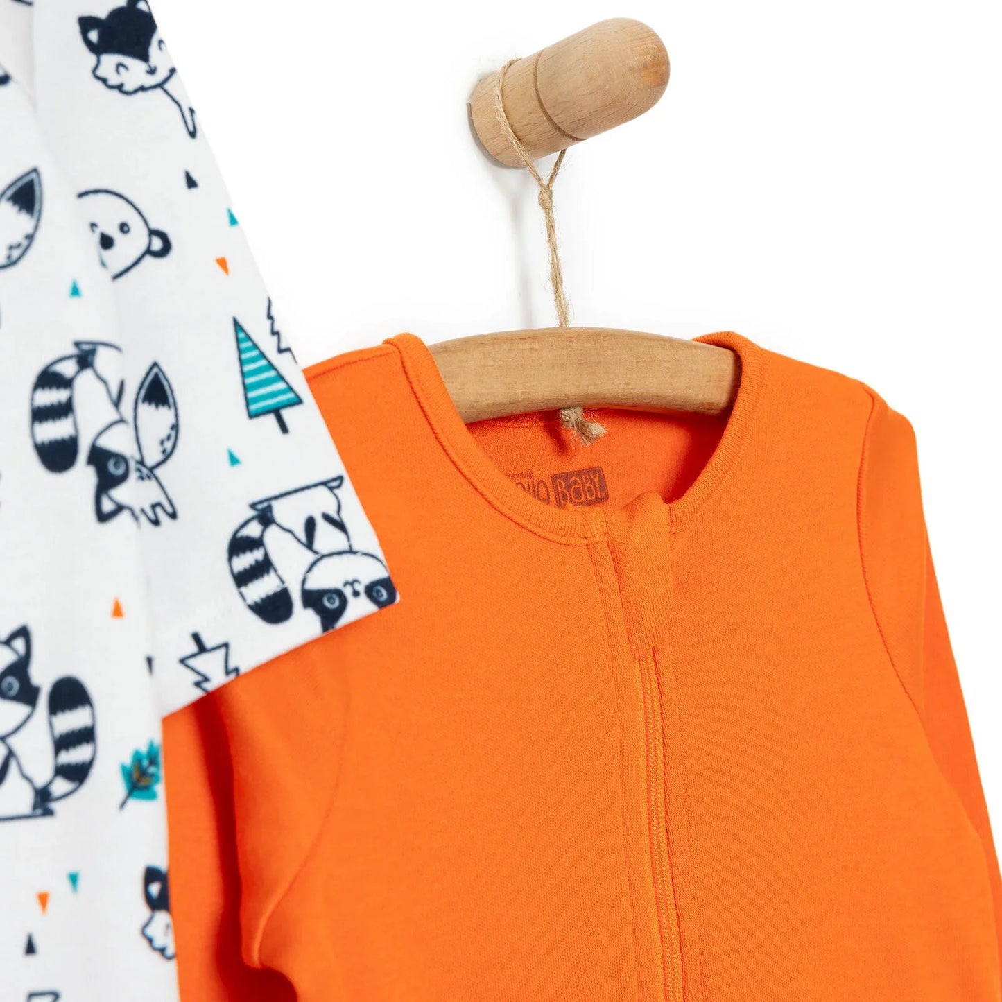 HelloBaby  Baby Boy Footed Newborn Jumpsuit - Light Grey