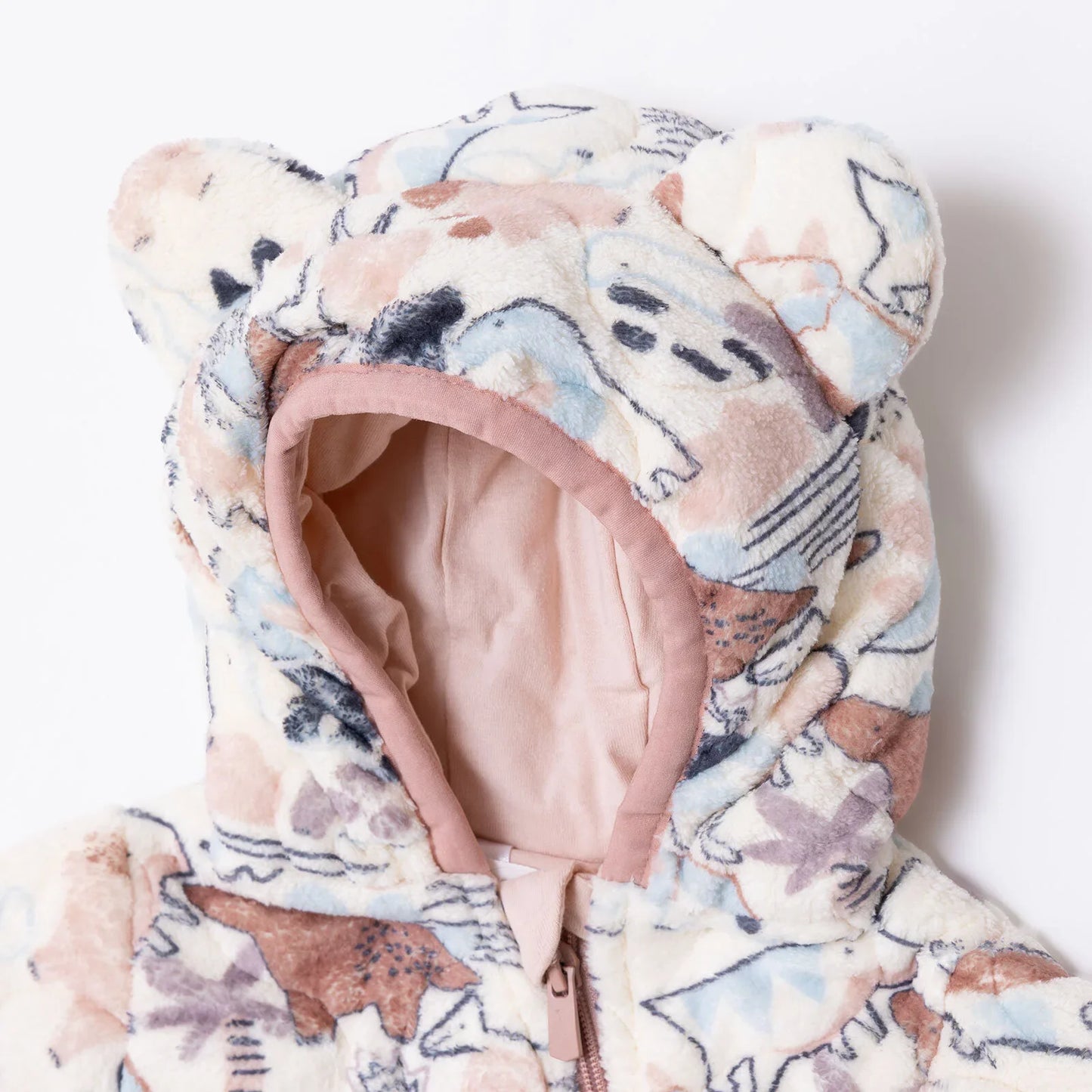 Midimod Newborn Welsoft Footed Jumpsuit - Ecru