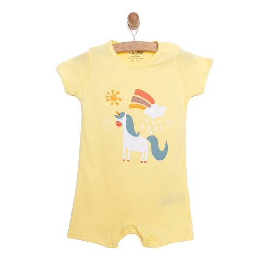HelloBaby Baby Girl  Short Jumpsuit - Yellow