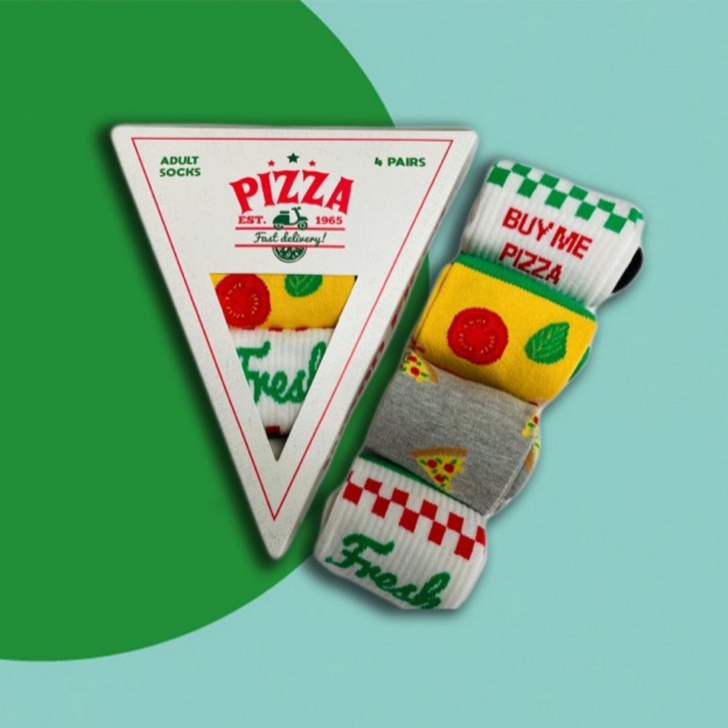 Boxt Socks Unisex Pizza 4 pcs