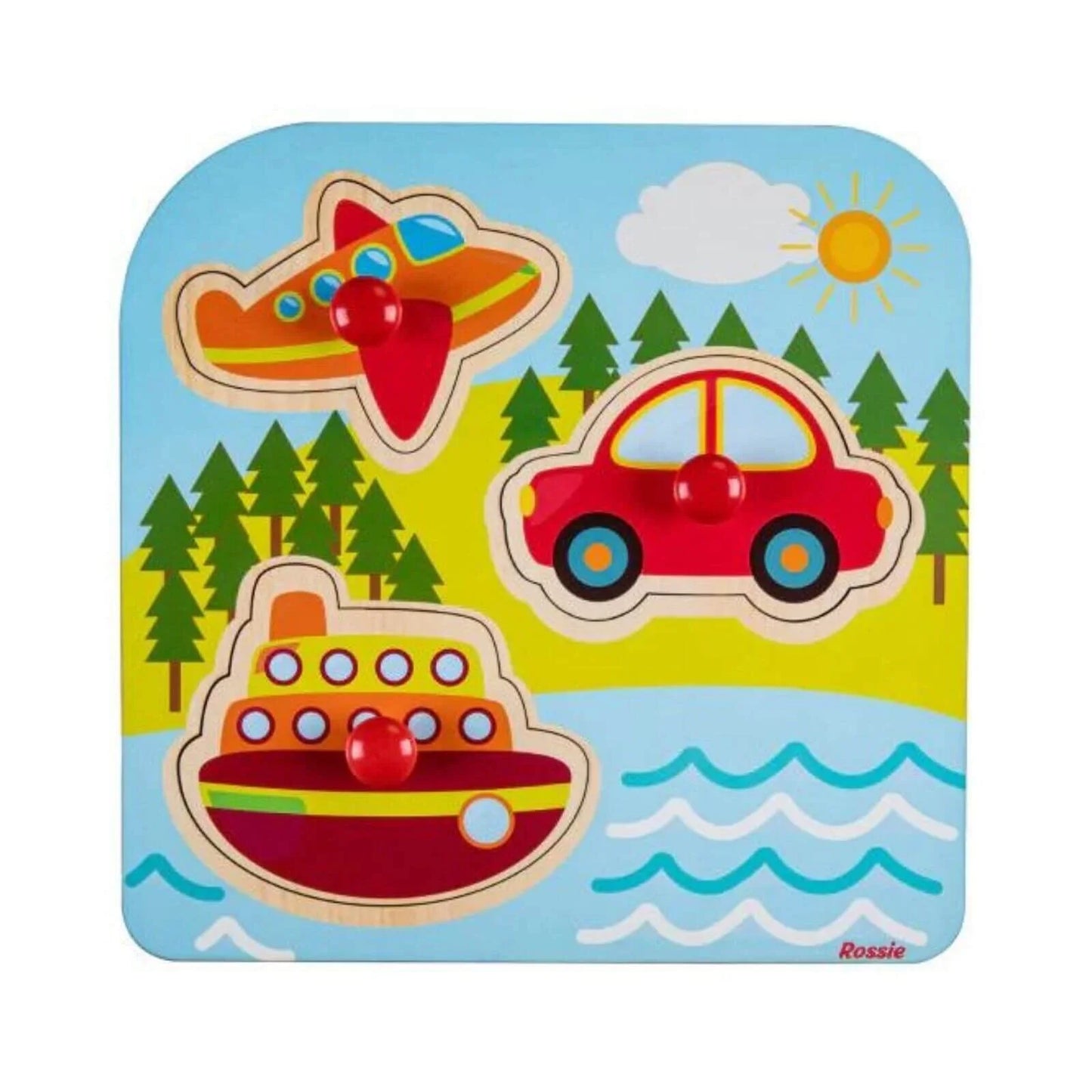 Rossie Wood First Puzzle - Vehicles