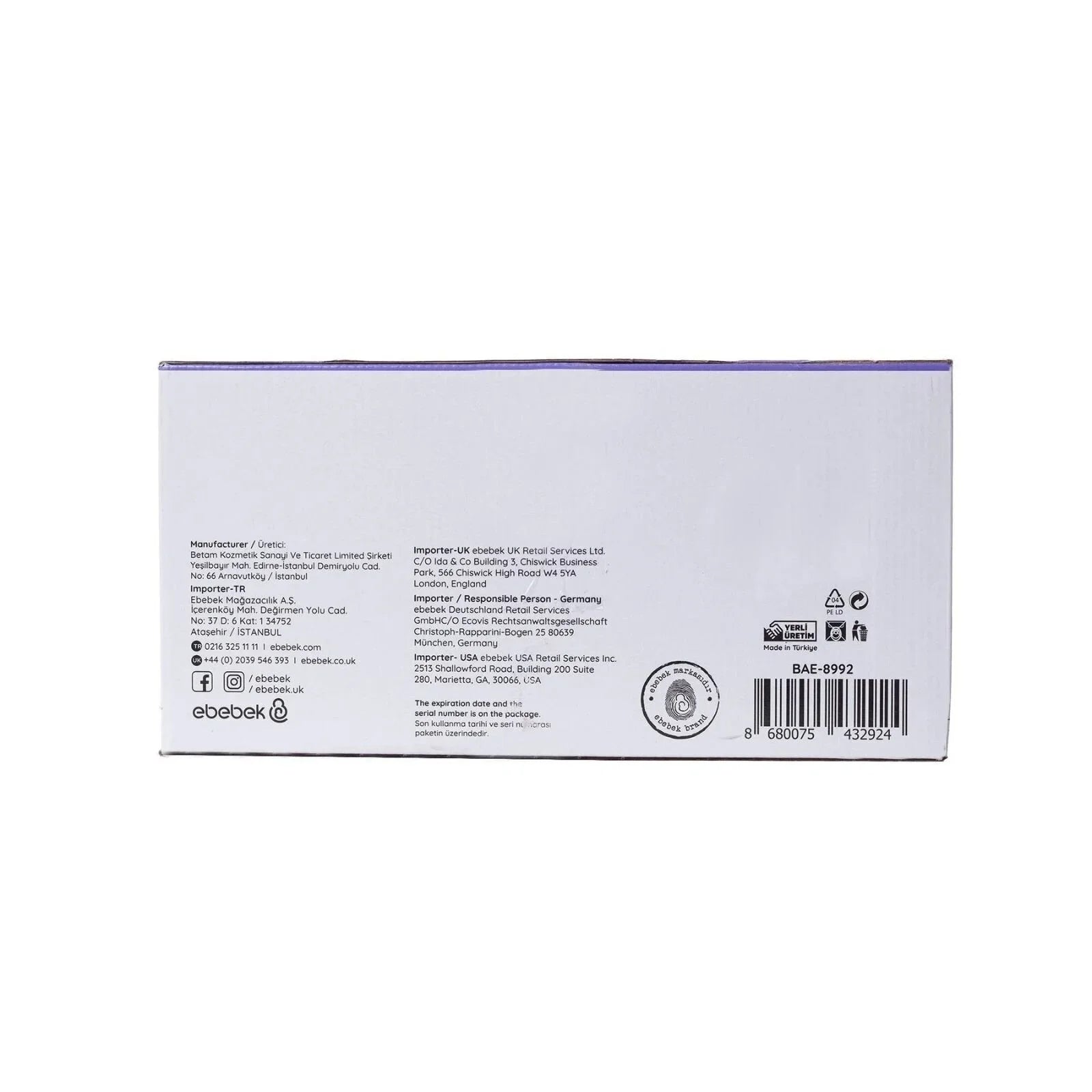 baby me Baby Cleaning Cotton Pads 15x60 pcs