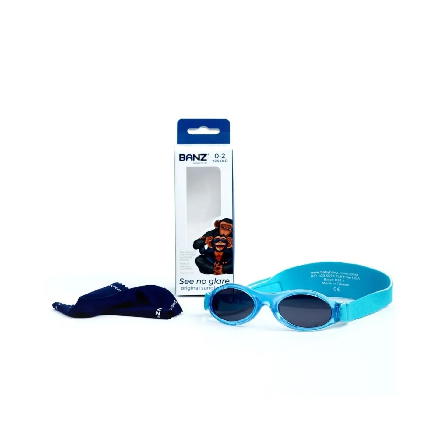 Baby Banz Bubzee Sunglasses 0-2 yrs - Lagoon Blue