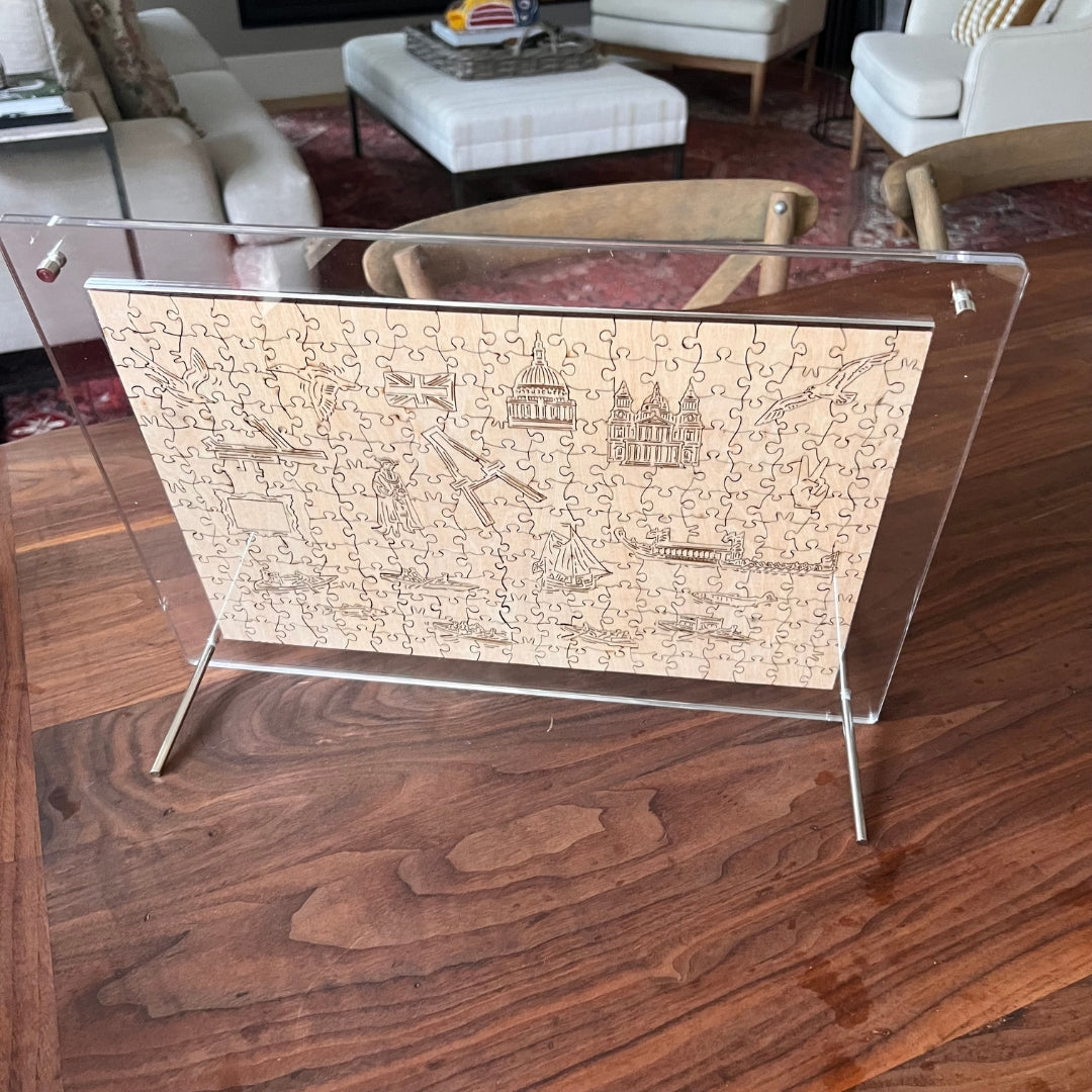 Double Sided Acrylic Frame - For '250' Piece 360x250mm