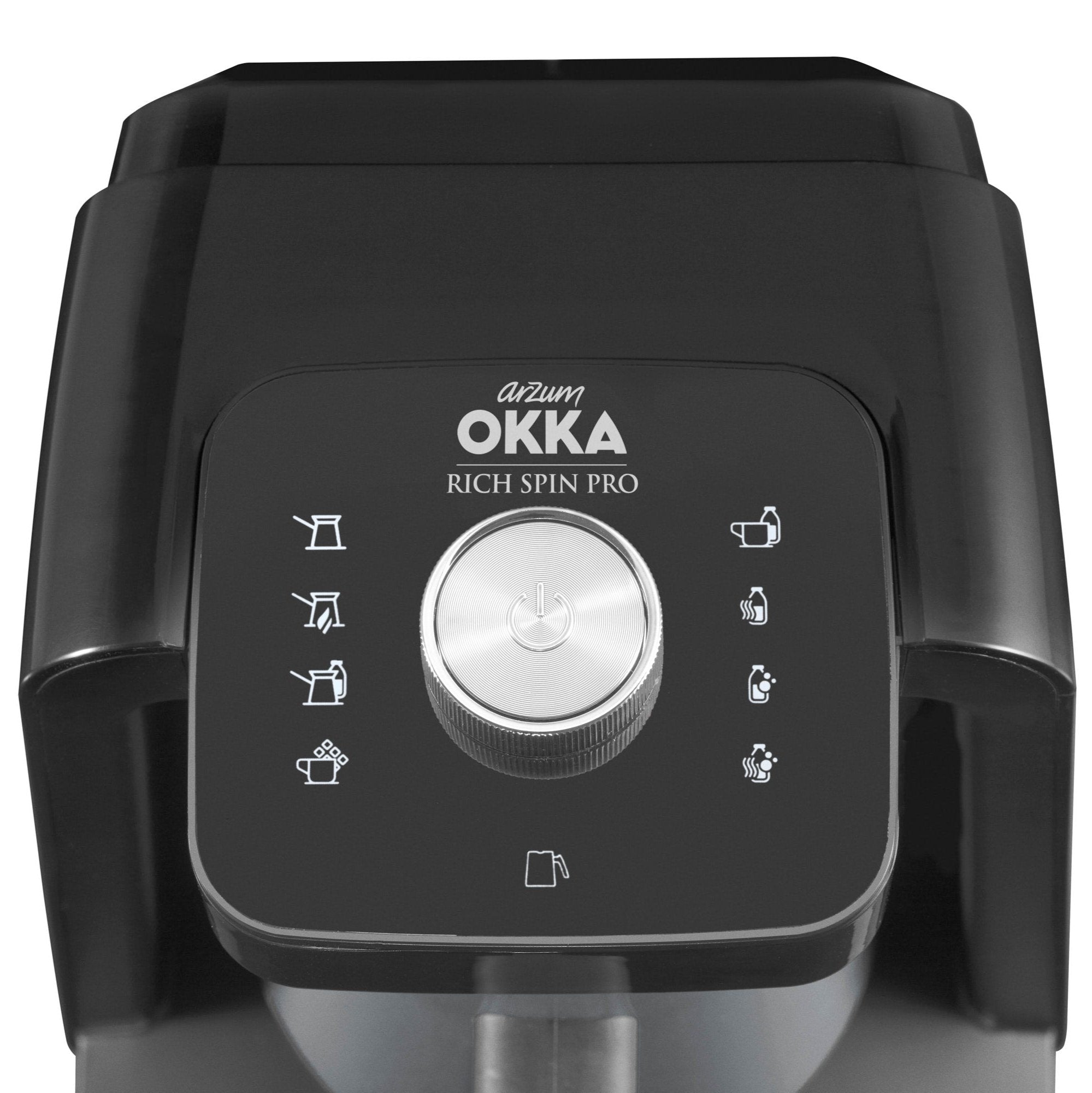 Arzum Okka Rich Spin Pro Türk Kahvesi ve Sıcak İçecek Makinesi, Kadifeleştirici, Süt Köpürtücü