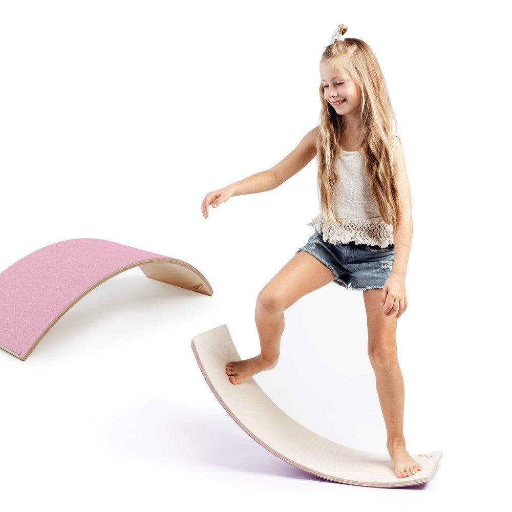 MAMOI® Wooden balance board for kids, Rocker seesaw, Baby balancing games, Toddler balance game, Wobble board, Play equipment for children, montessori sensory toys-0