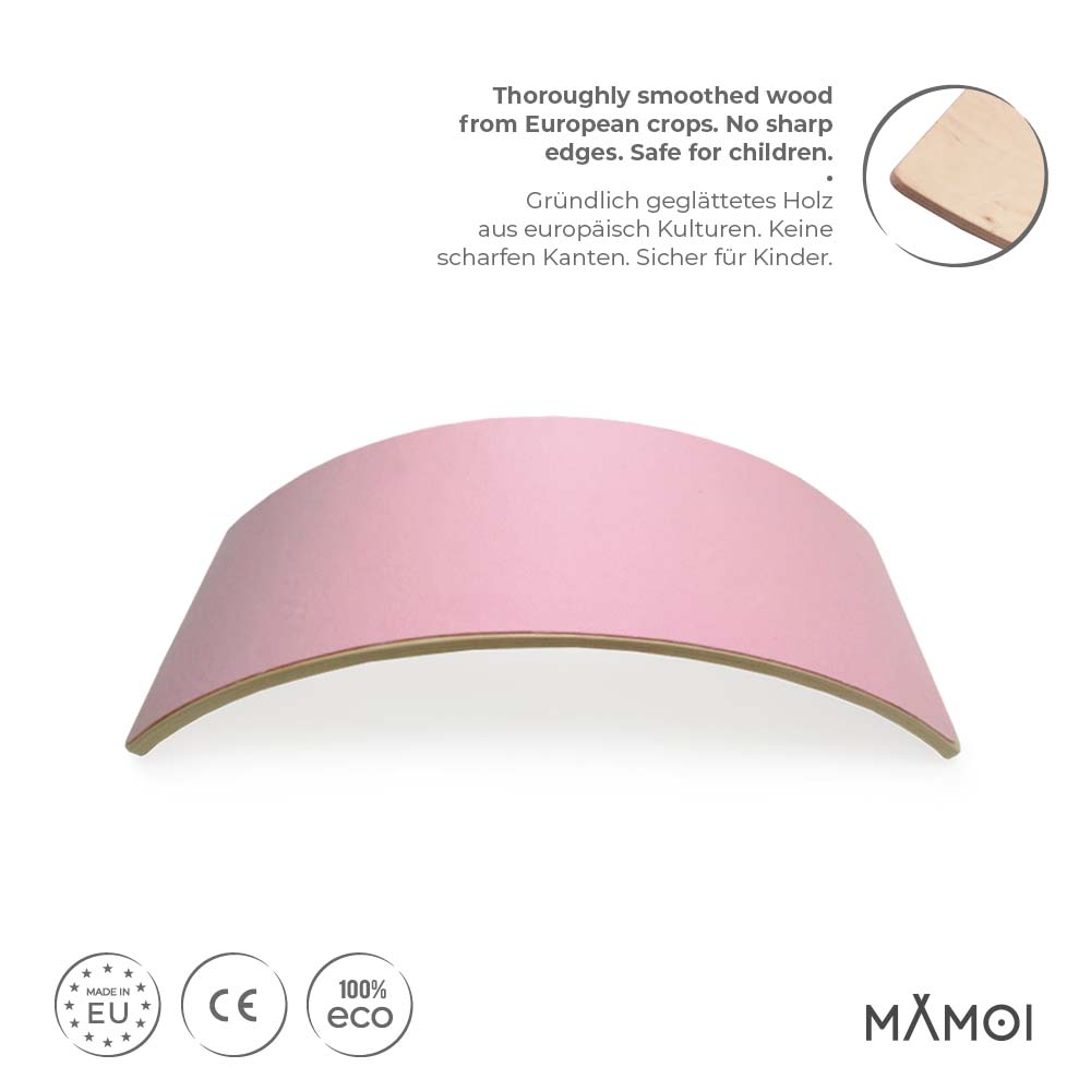 MAMOI® Wooden balance board for kids, Rocker seesaw, Baby balancing games, Toddler balance game, Wobble board, Play equipment for children, montessori sensory toys-1