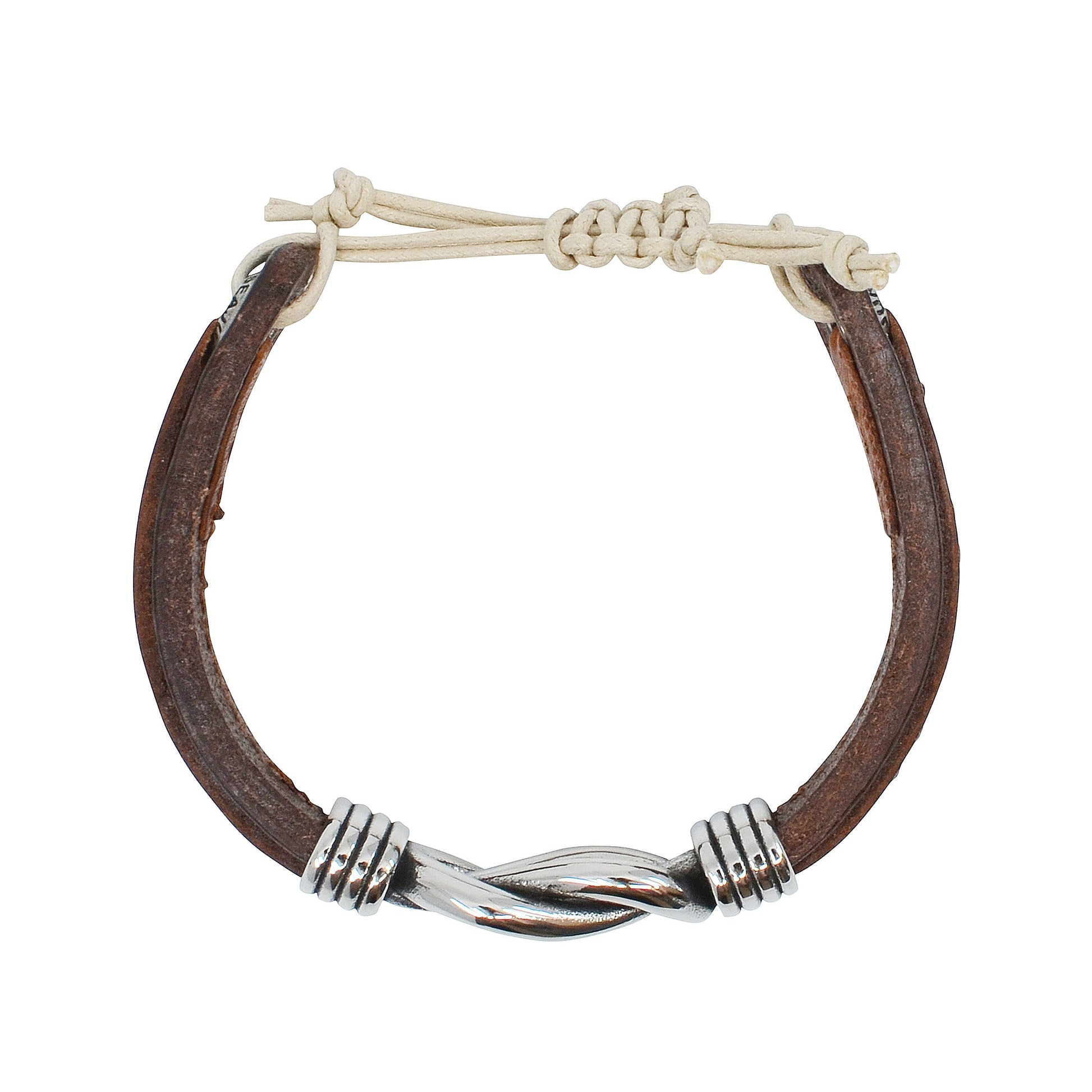 Nautical Rope and Leather Capri Bracelet-1