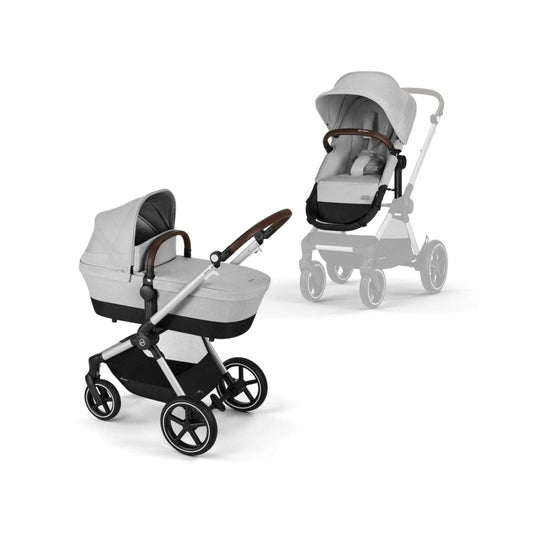 Cybex Eos Lux Silver 2-in-1 Pushchair - Lava Grey