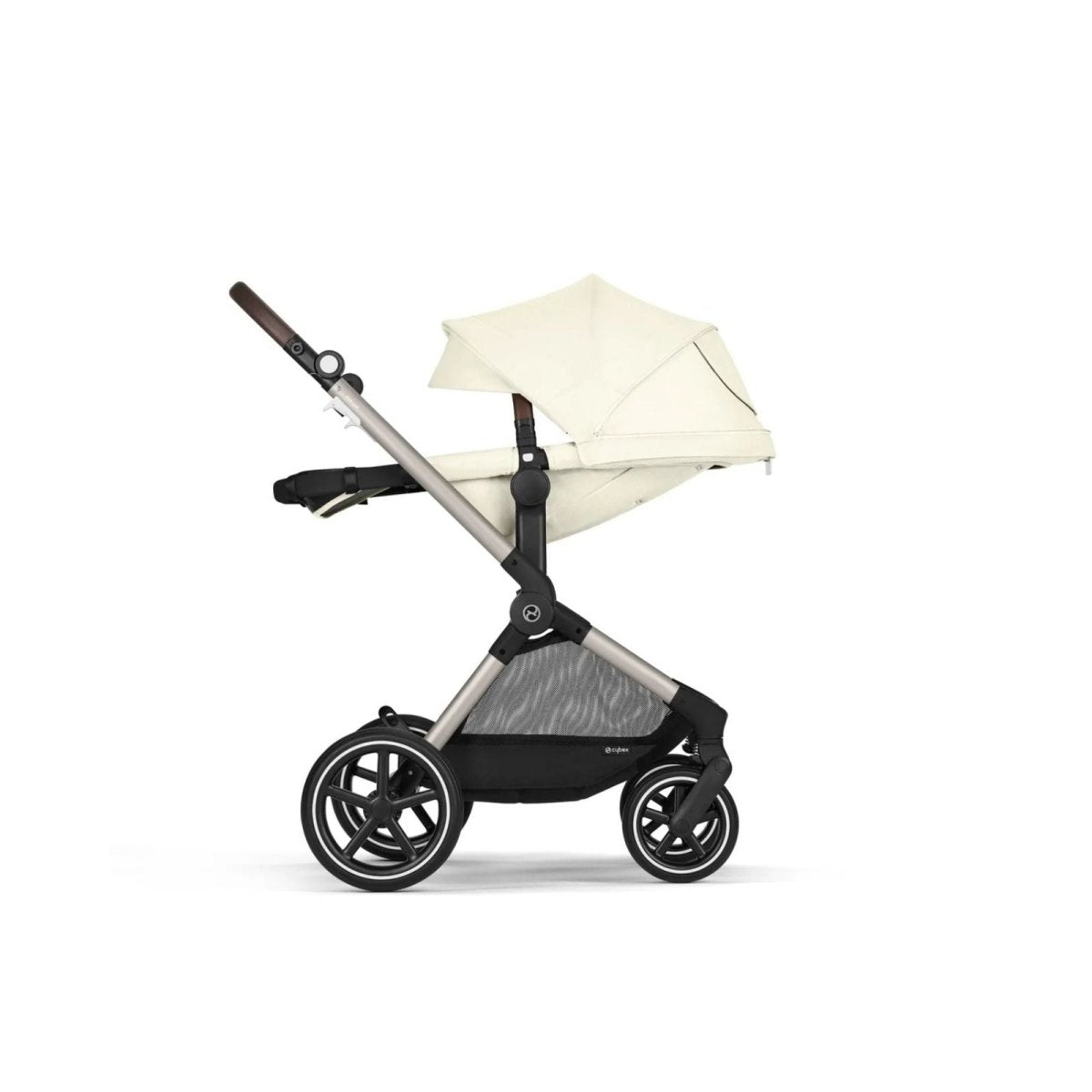 Cybex Eos Lux Silver 2-in-1 Pushchair - Seashell Beige