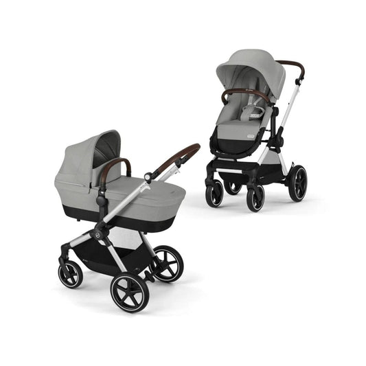Cybex EOS Lux Silver 2-in-1 Pushchair - Stone Grey