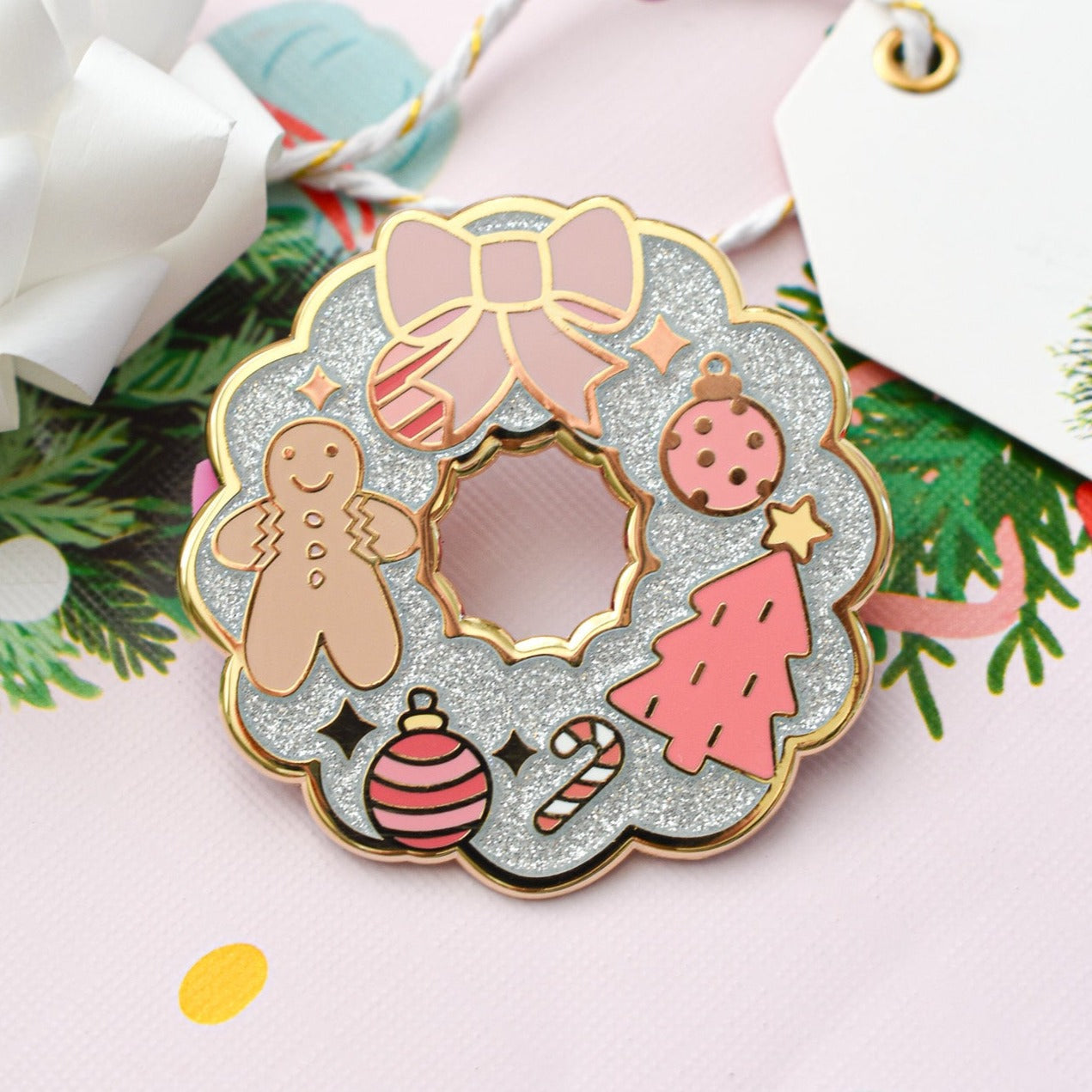 Silver Christmas Wreath