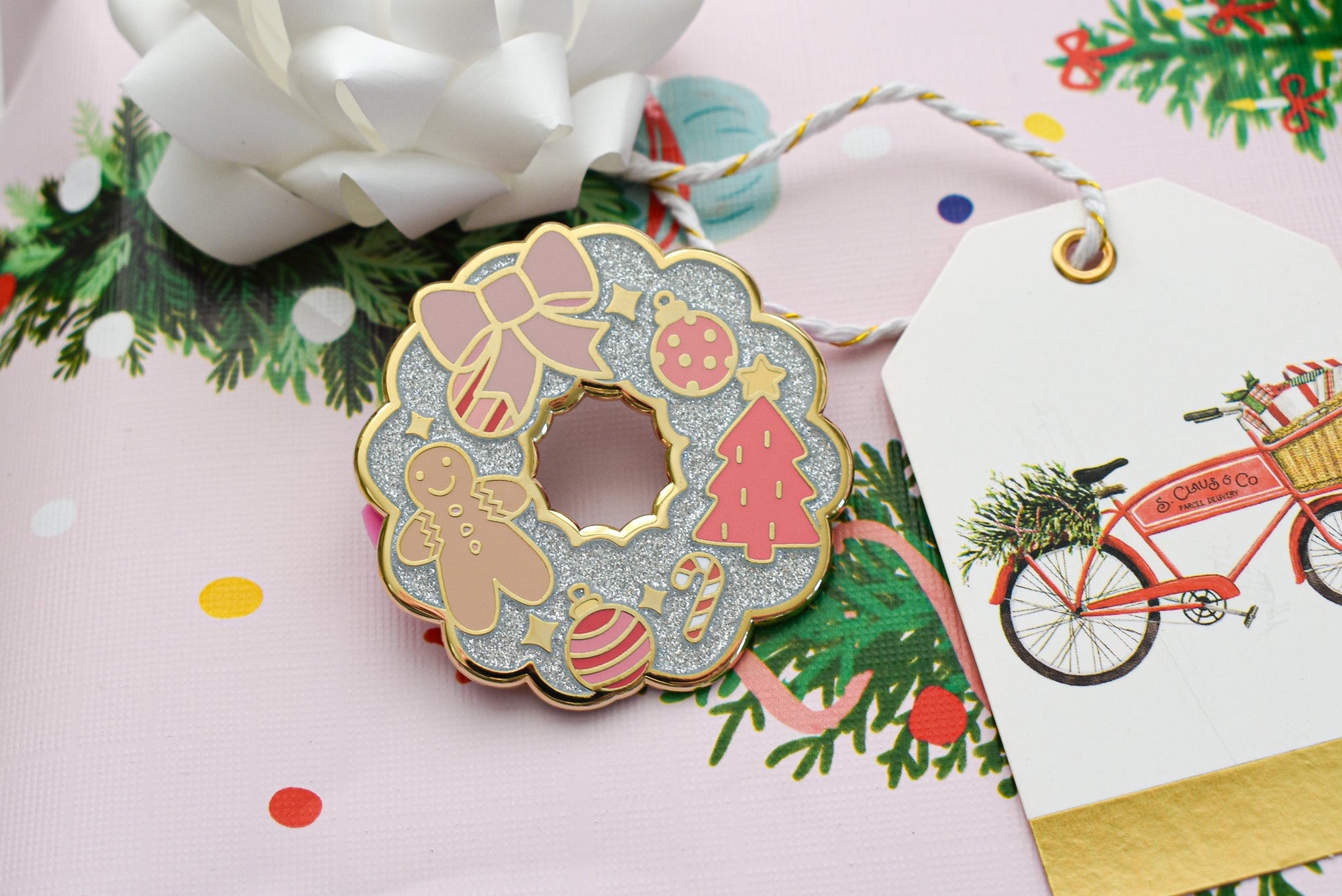 Silver Christmas Wreath