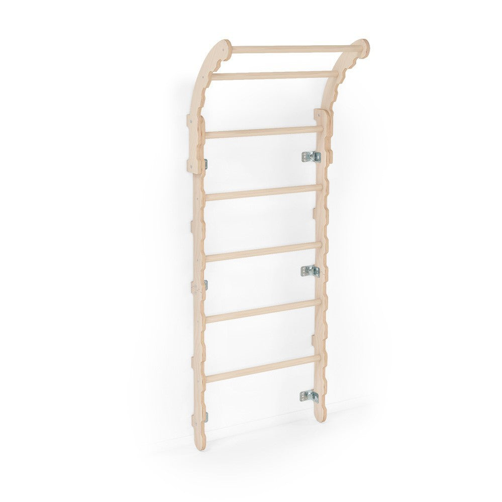 MAMOI® Swedish ladder, Wooden gorilla gym for kids, Indoor baby climbing frame for toddlers, Monkey bars and play gym, Childrens climbing wall, Gymnastics bar and equipment for home-0