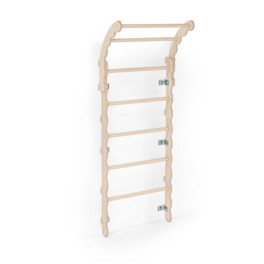 MAMOI® Swedish ladder, Wooden gorilla gym for kids, Indoor baby climbing frame for toddlers, Monkey bars and play gym, Childrens climbing wall, Gymnastics bar and equipment for home-0