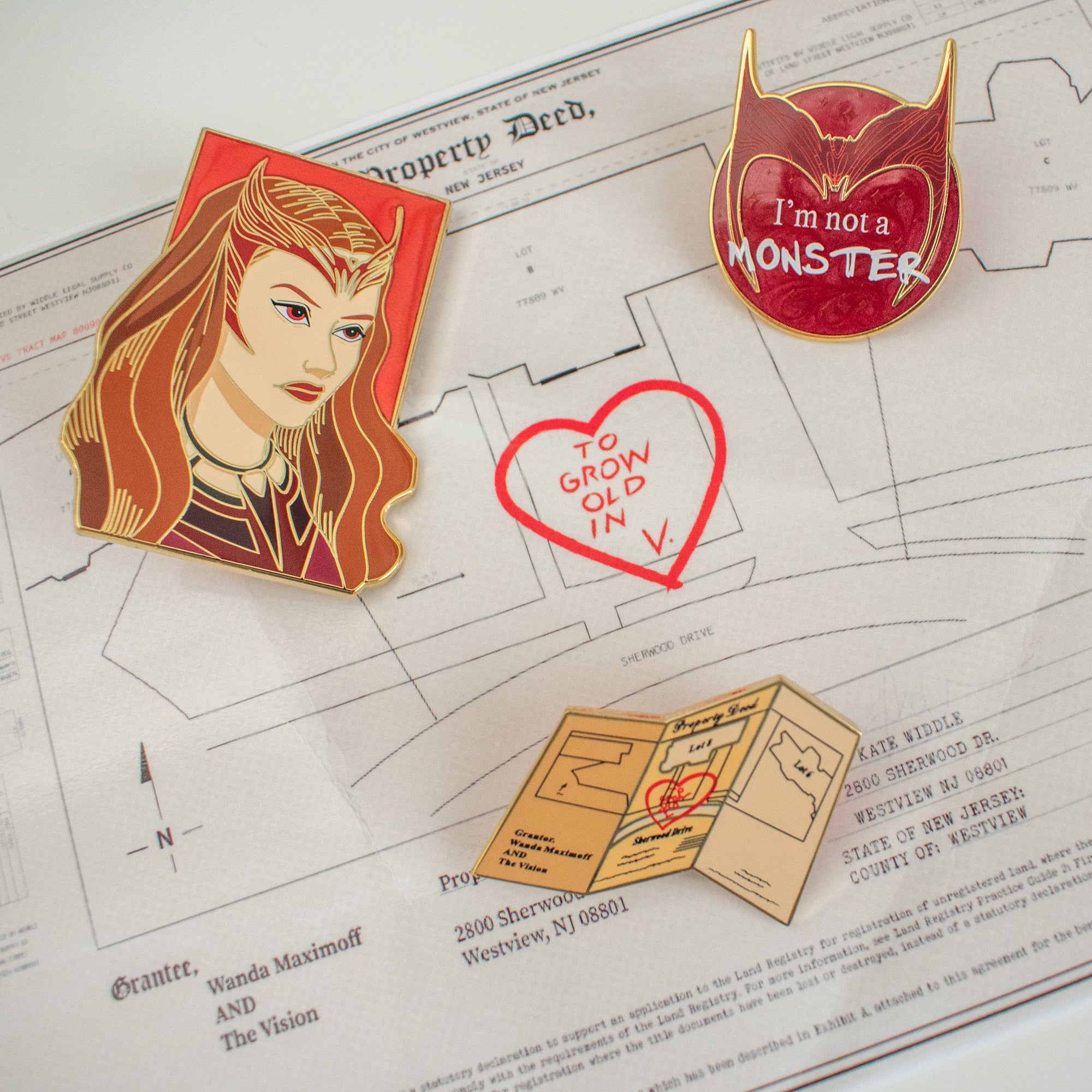 Scarlet Witch Pin Set