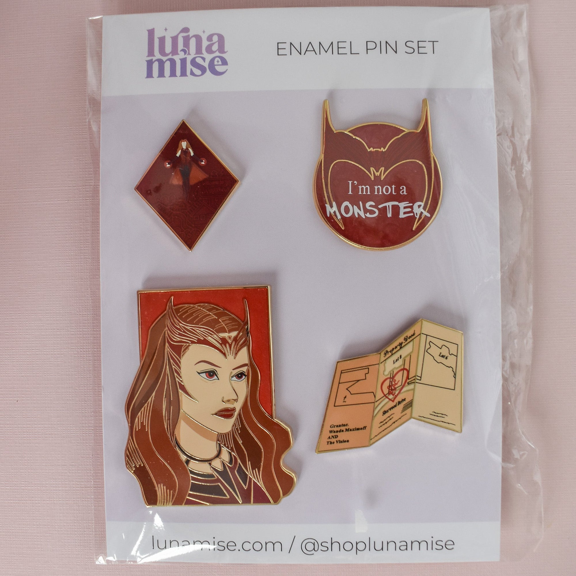 Scarlet Witch Pin Set