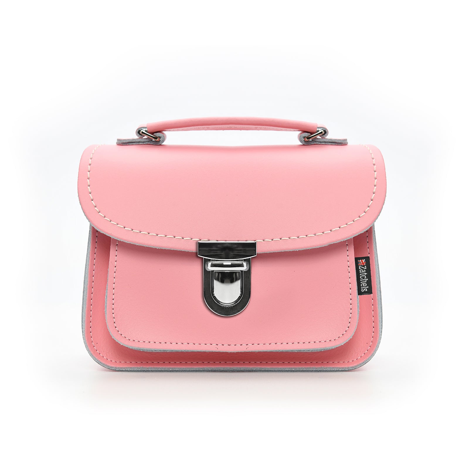 Luna Handmade Leather Bag - Pink-0