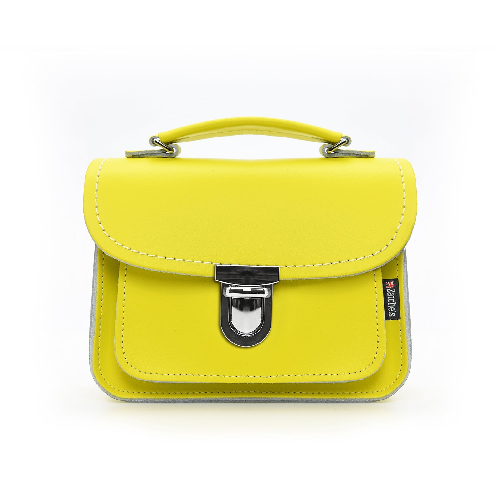 Luna Handmade Leather Bag - Daffodil Yellow-0