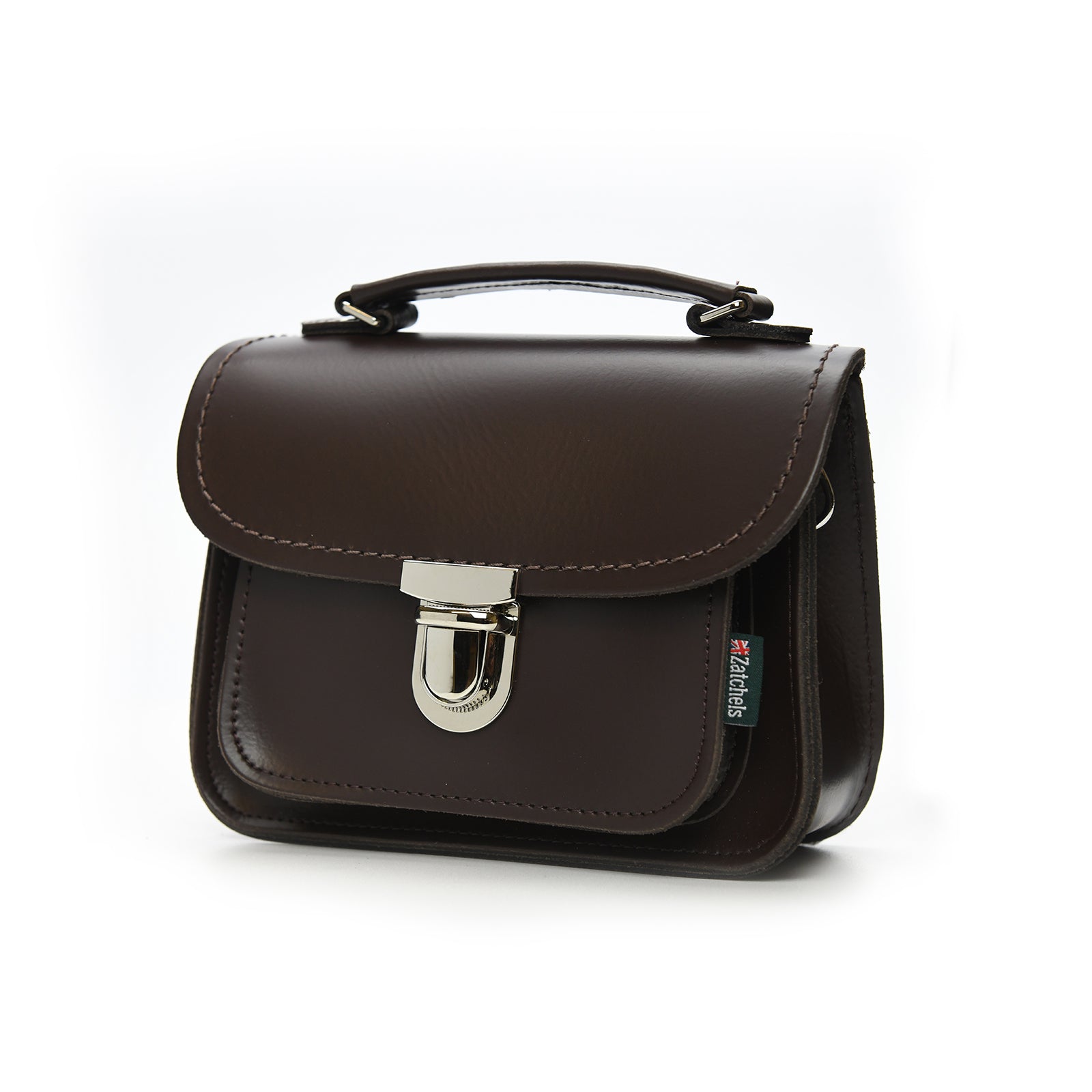 Luna Handmade Leather Bag - Dark Brown-1