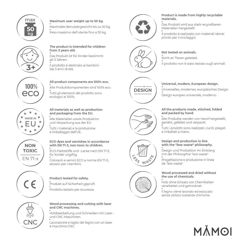 MAMOI® Trapeze bar baby swing, Indoor gymnastic rings, Monkey bars gorilla gym, Gymnastics pull up equipment for kids, Olympic rings and swings for calisthenics-3