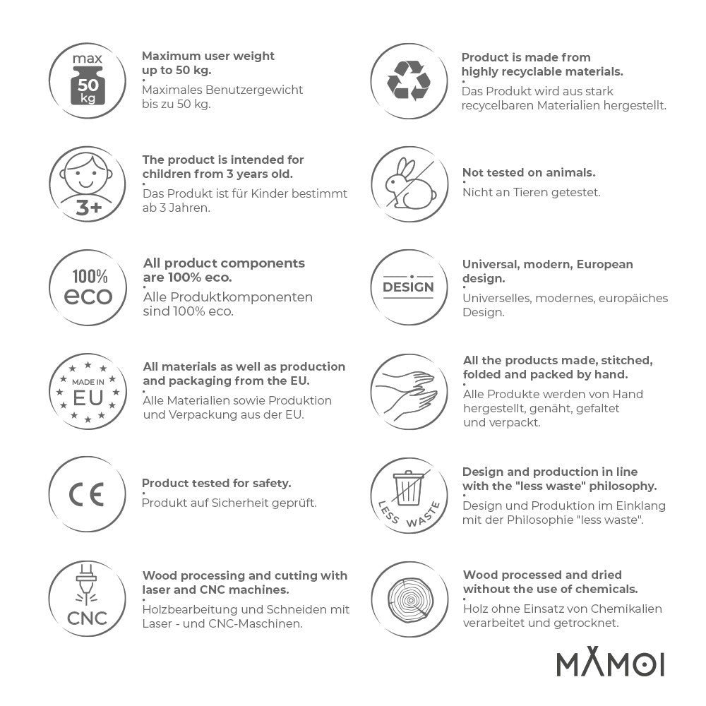 MAMOI® Trapeze bar baby swing, Indoor gymnastic rings, Monkey bars gorilla gym, Gymnastics pull up equipment for kids, Olympic rings and swings for calisthenics-3