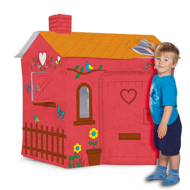 One For Fun Colour Your Own Cardboard Playhouse