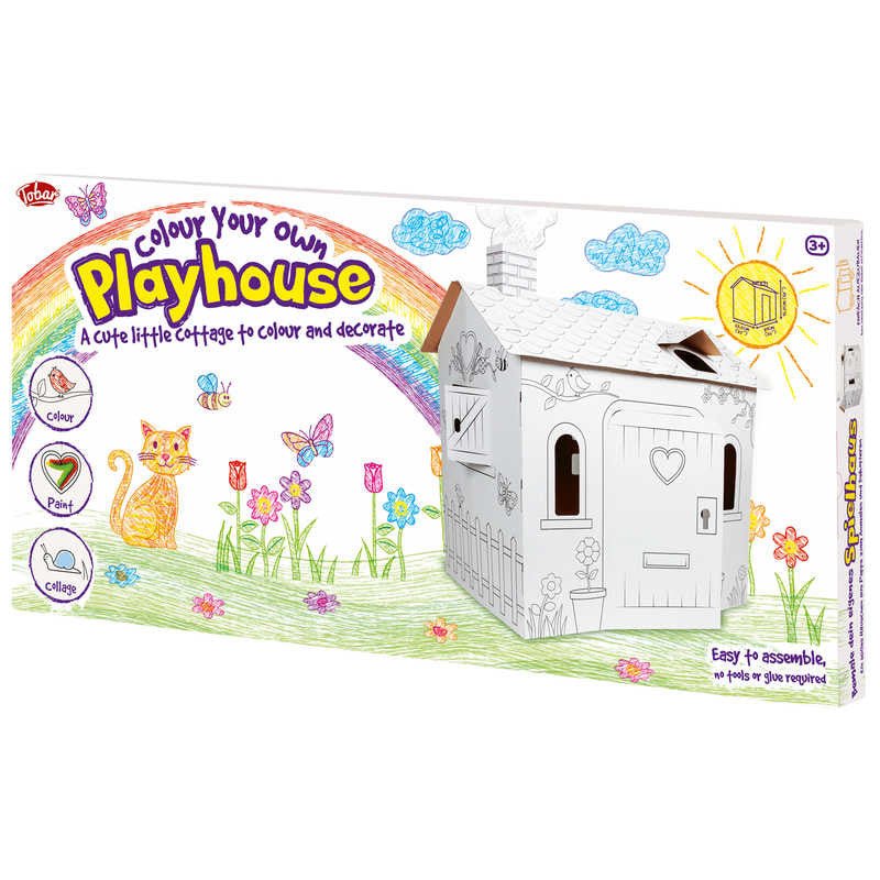 One For Fun Colour Your Own Cardboard Playhouse
