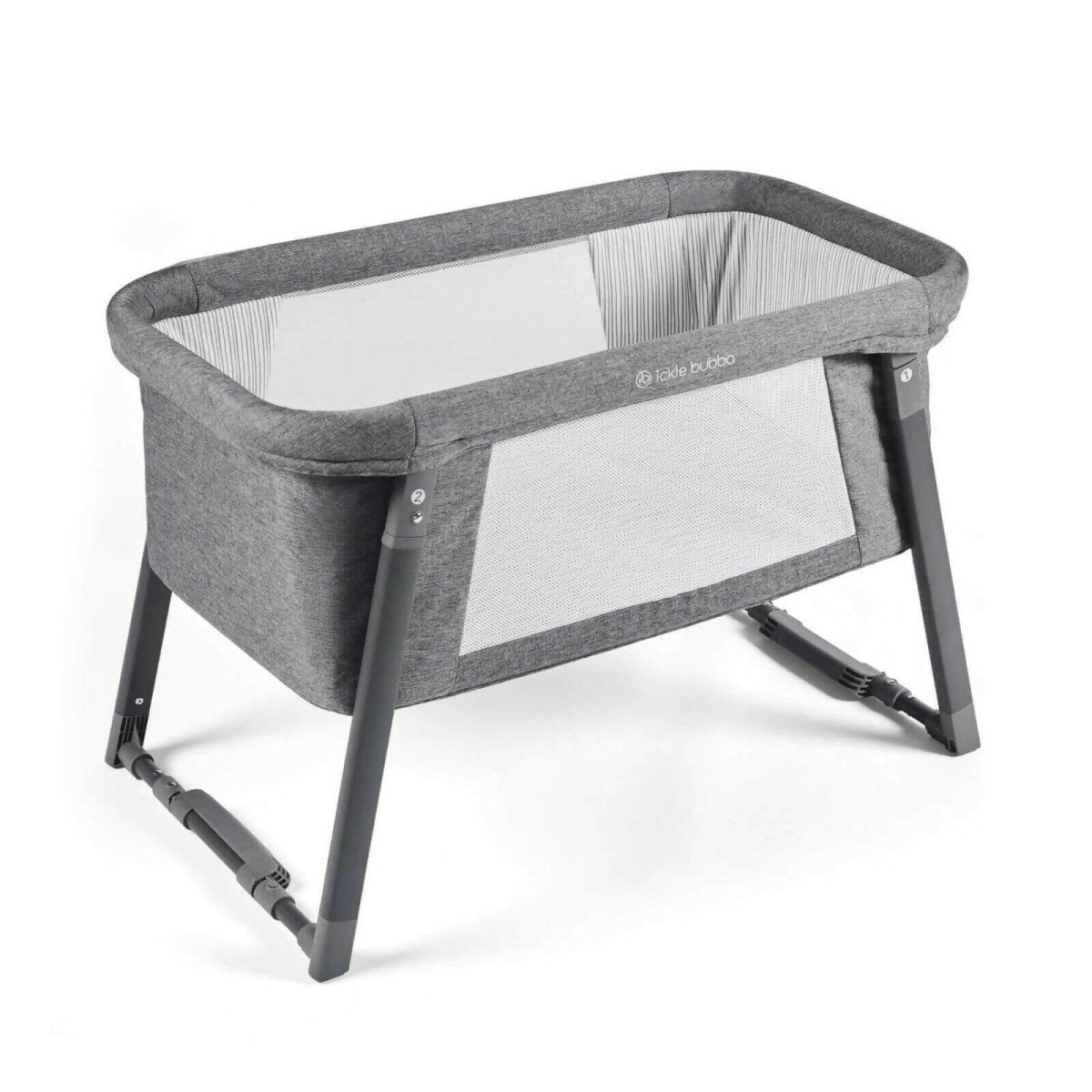 Ickle Bubba Mini Rocker Crib - Space Grey