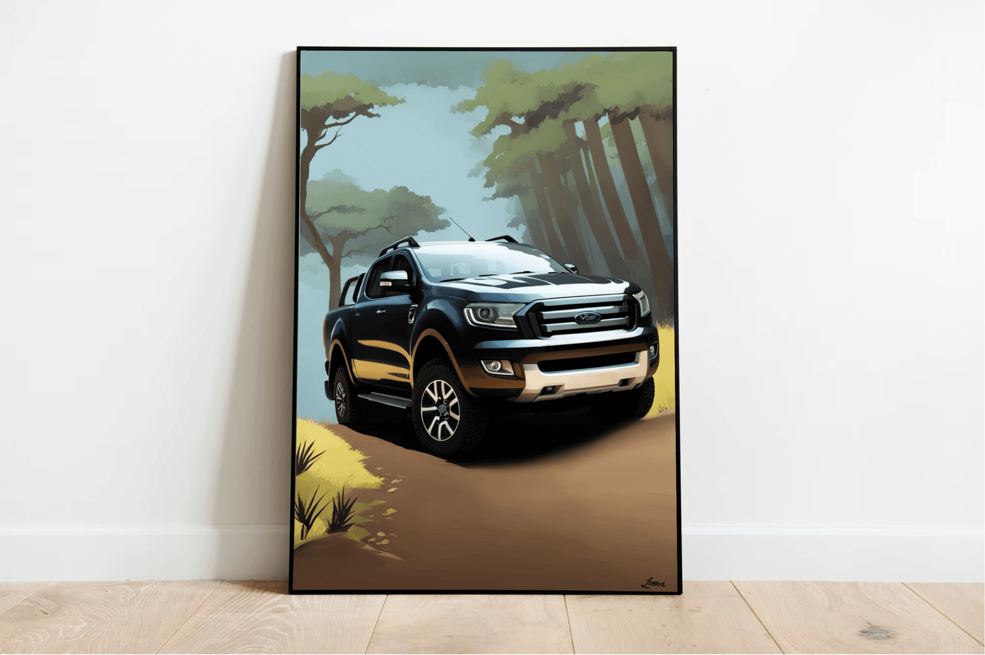 Adventure Jungle Car Print | Off-Road Explorer Wall Art