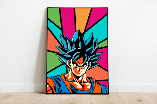 Anime Pop Art Wall Print | Energetic Warrior A3 A4 A5
