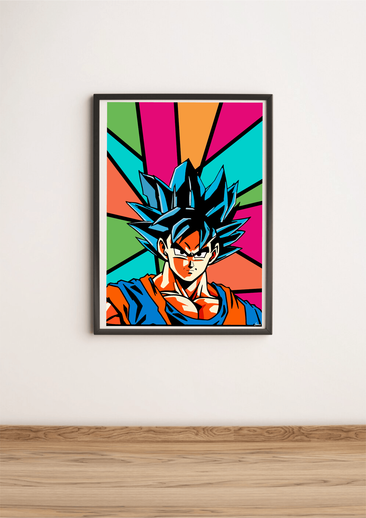 Anime Pop Art Wall Print | Energetic Warrior A3 A4 A5