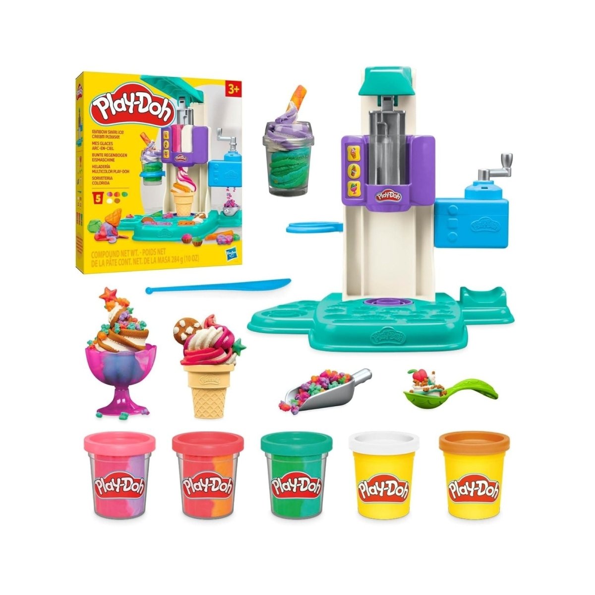 Play-Doh Rainbow Swirl Ice Cream Playset