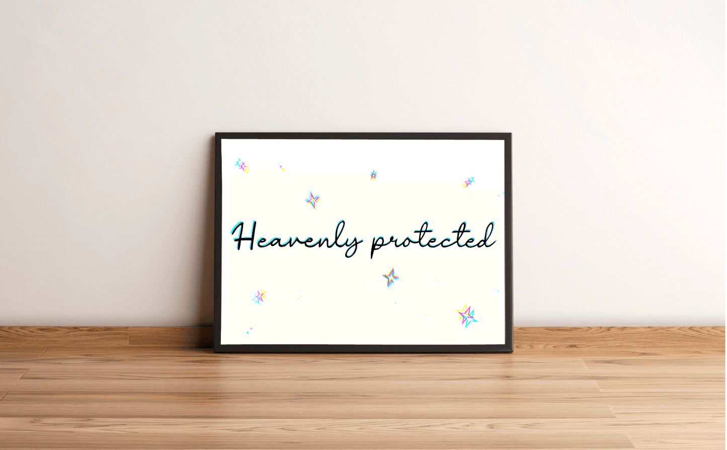 Heavenly Protected | Celestial Minimalist Art Print