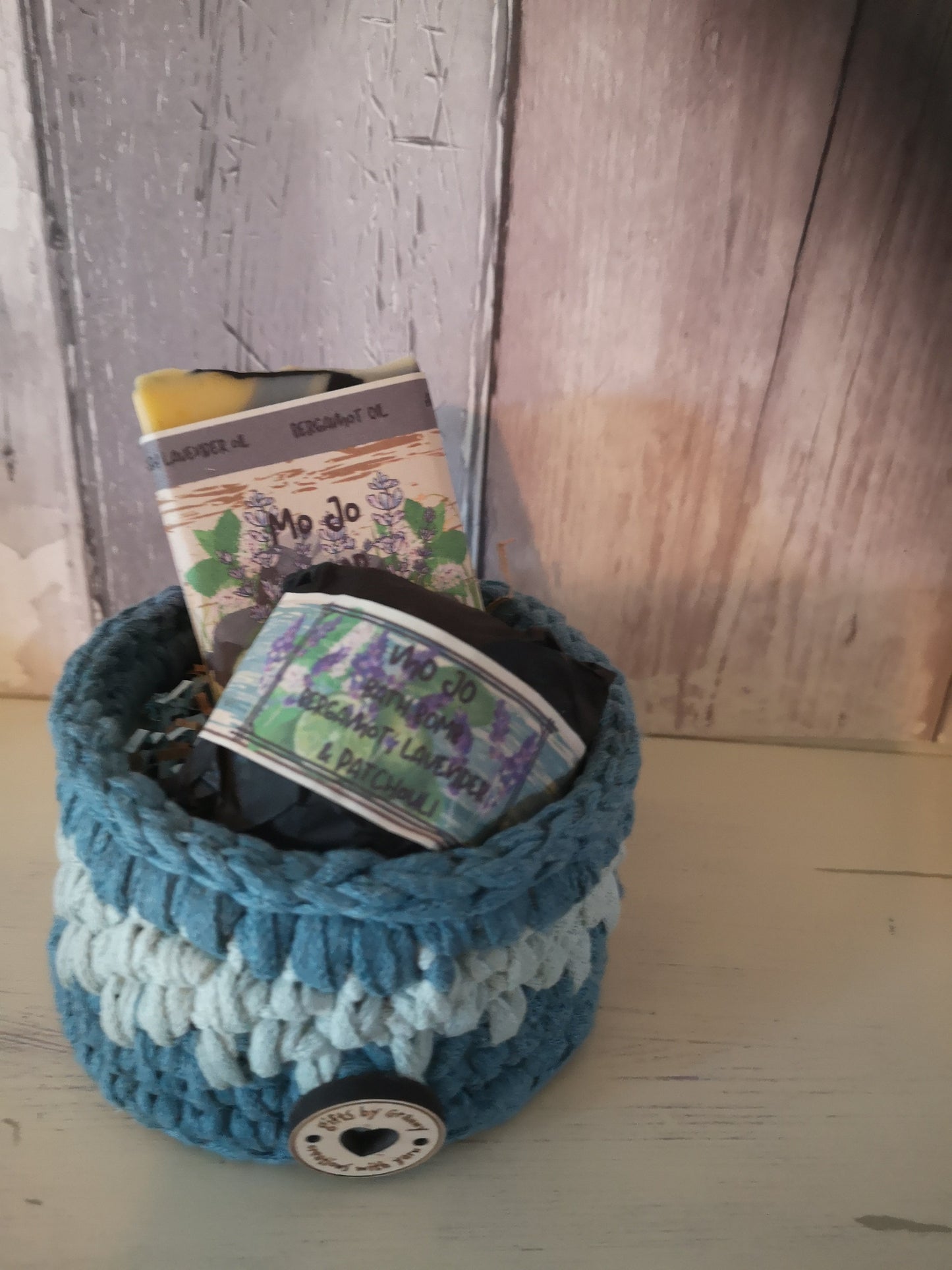 Recycled Cotton Basket Mo Jo Gift set
