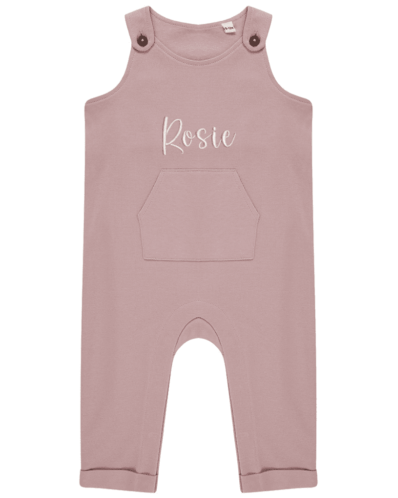 Bespoke Design Pink Organic Cotton Dungarees