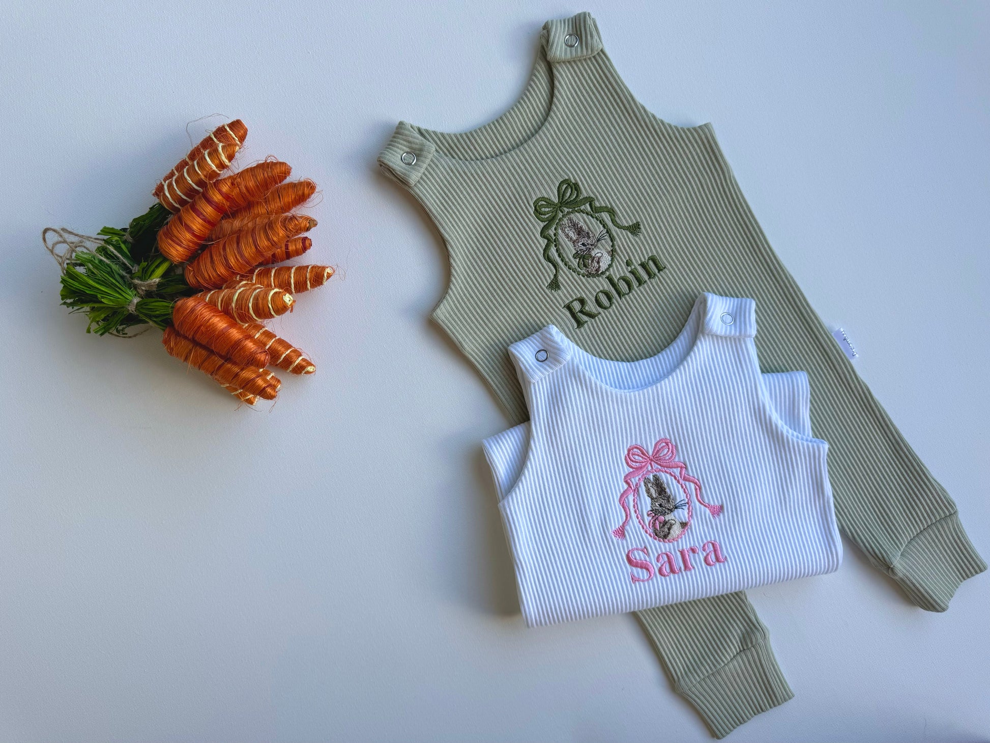 Easter Bunny Baby Dungarees-1