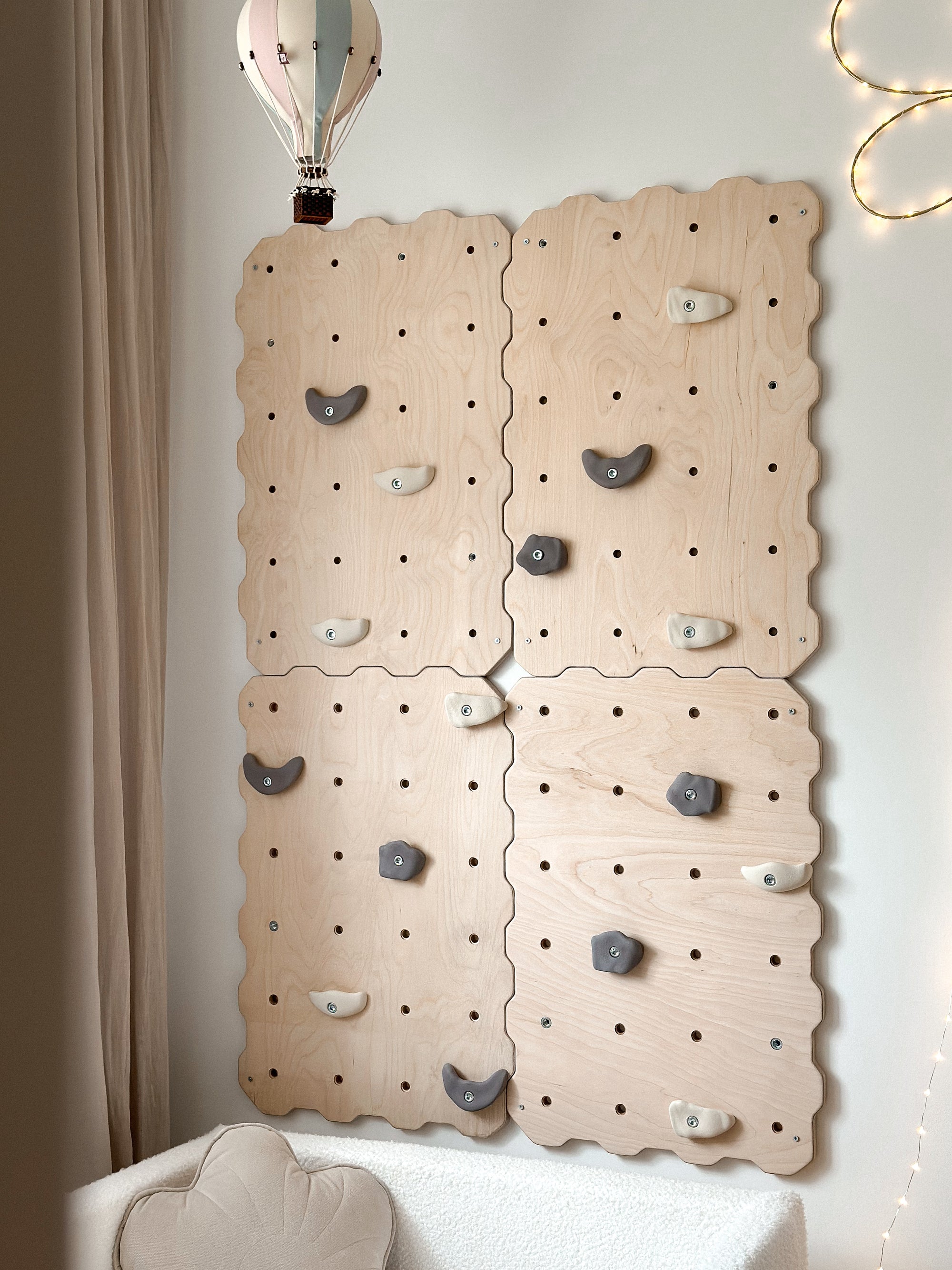 MAMOI® Climbing wall for kids, Wooden frame for toddlers, Play equipment with rock holds for toddler, Indoor baby and childrens frames montessori from age 3 years old-5