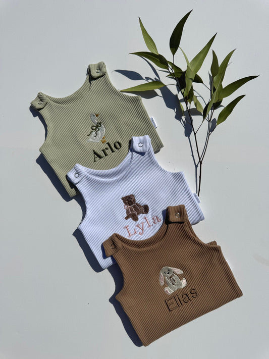 Animal Theme Personalised Dungarees-0