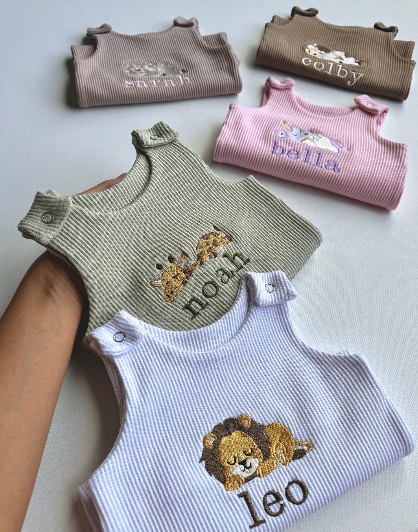 Animal Theme Personalised Dungarees-3