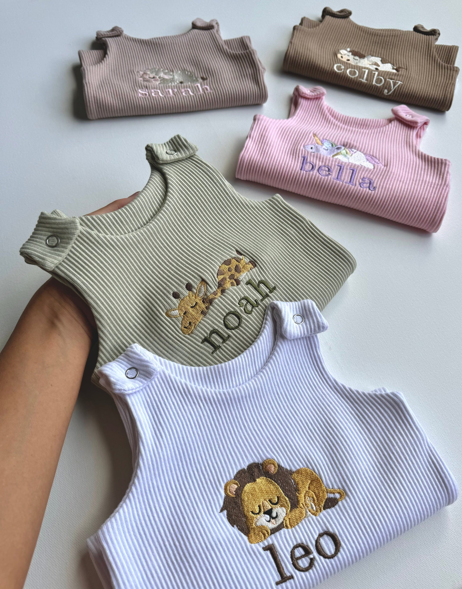 Animal Theme Personalised Dungarees-3