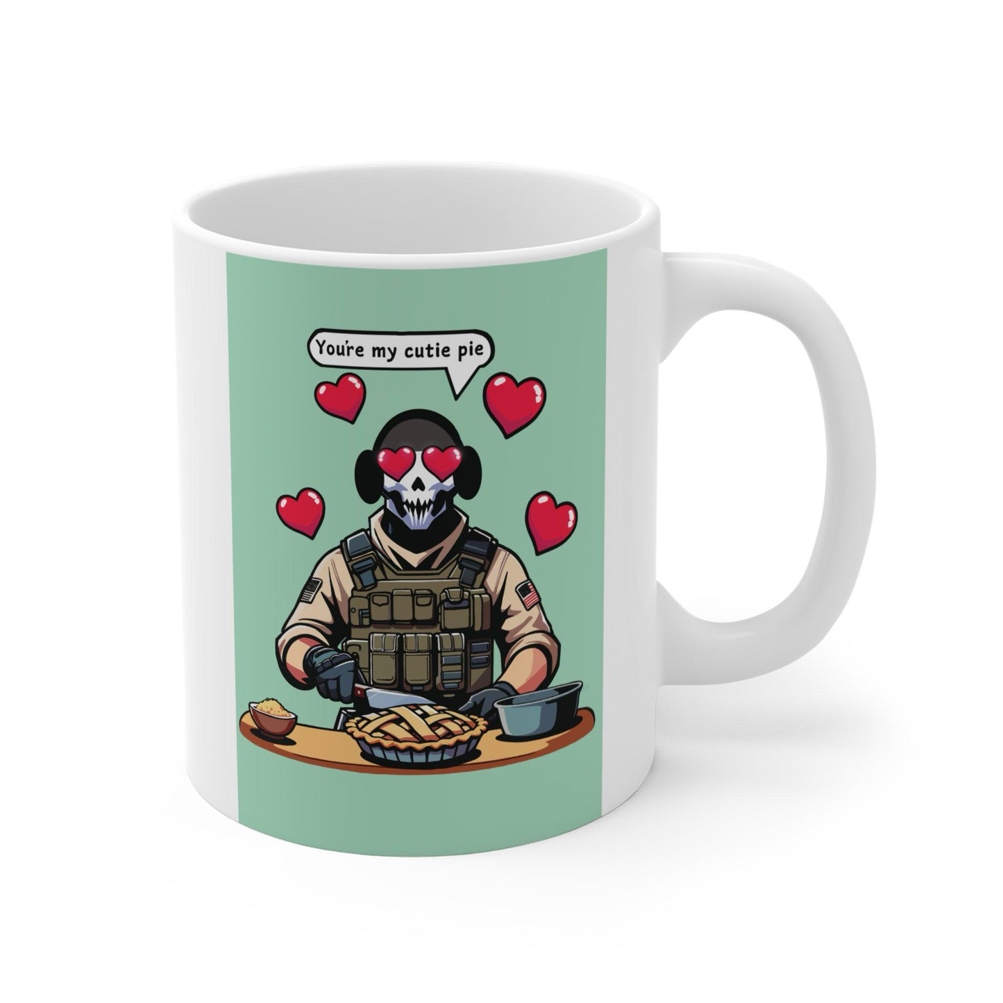 Cutie Pie Soldier Mug – Sweet & Strong Ceramic Cup