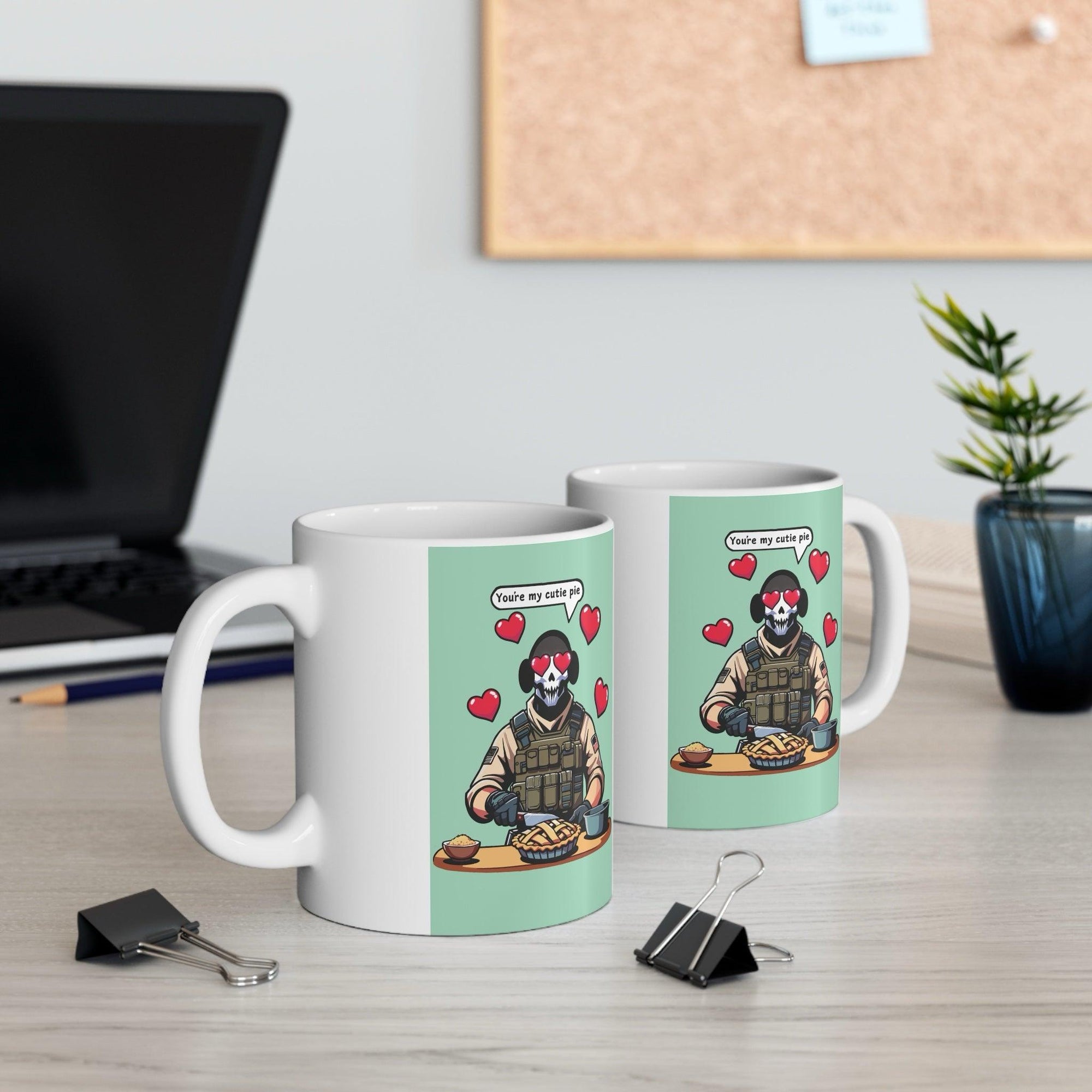 Cutie Pie Soldier Mug – Sweet & Strong Ceramic Cup