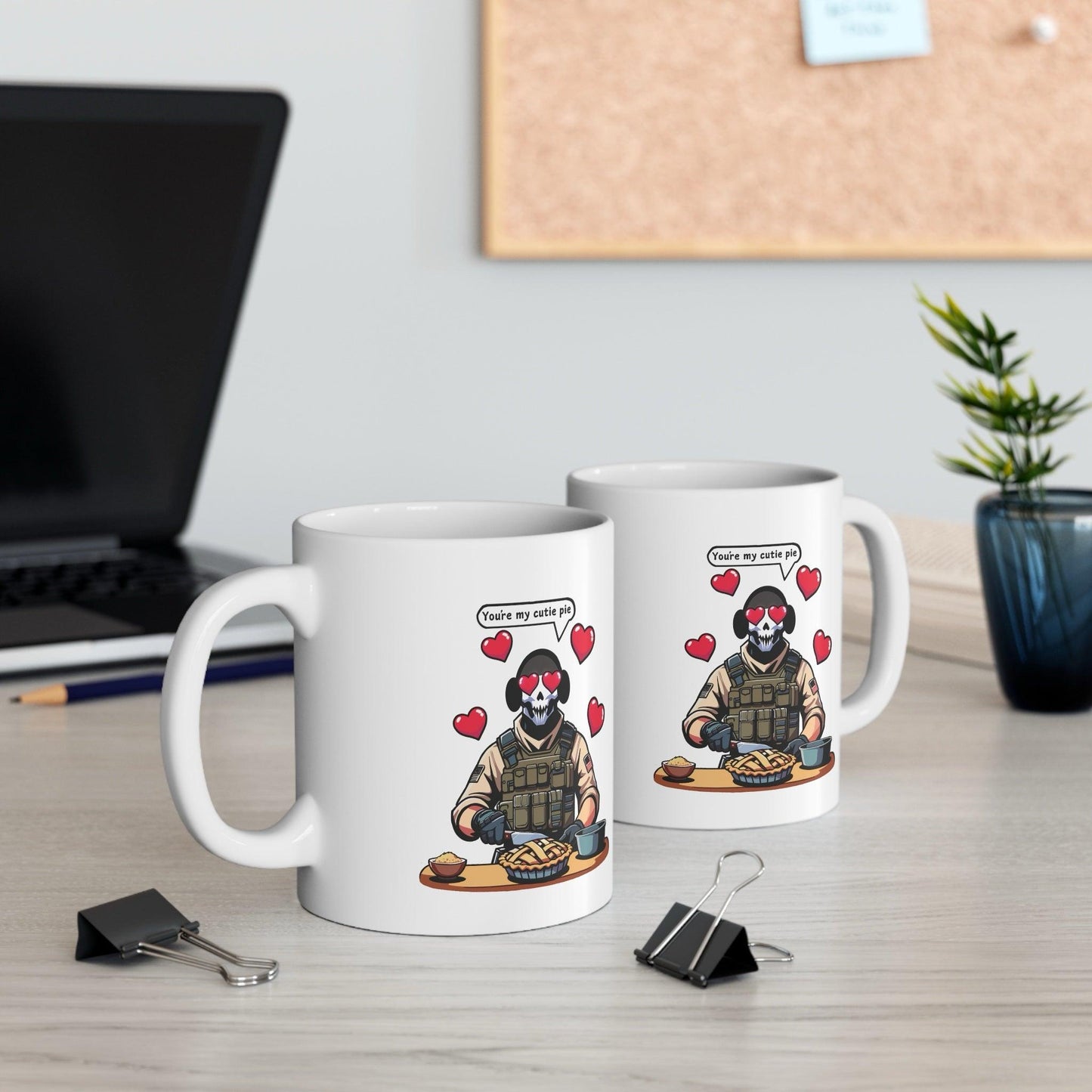 Cutie Pie Soldier Mug – Sweet & Strong Ceramic Cup