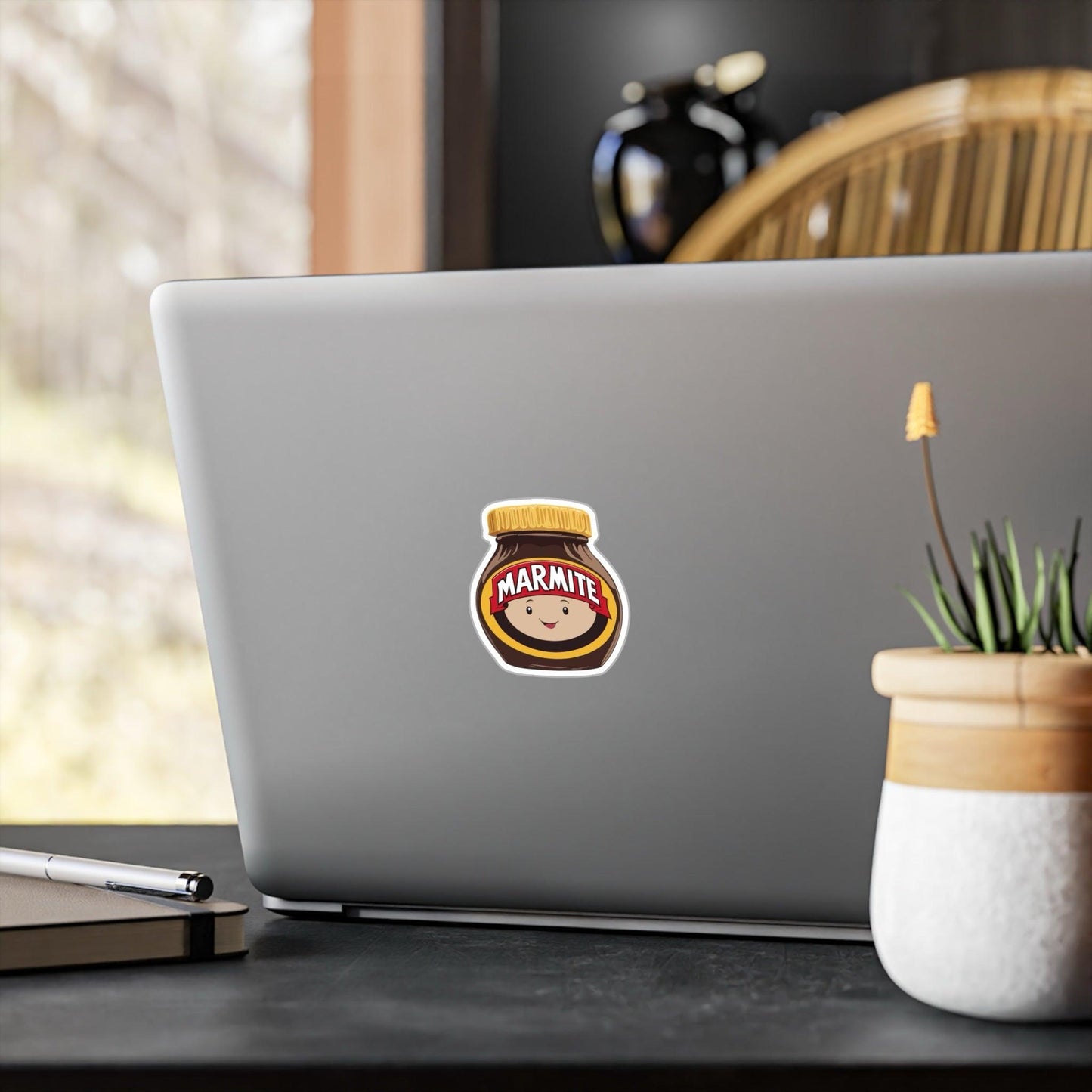 Cute Marmite Sticker | Funny British Food Pun Vinyl Decal