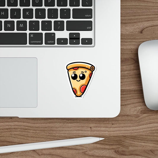Cheesy Pizza Slice Sticker – Waterproof, Cute & Durable