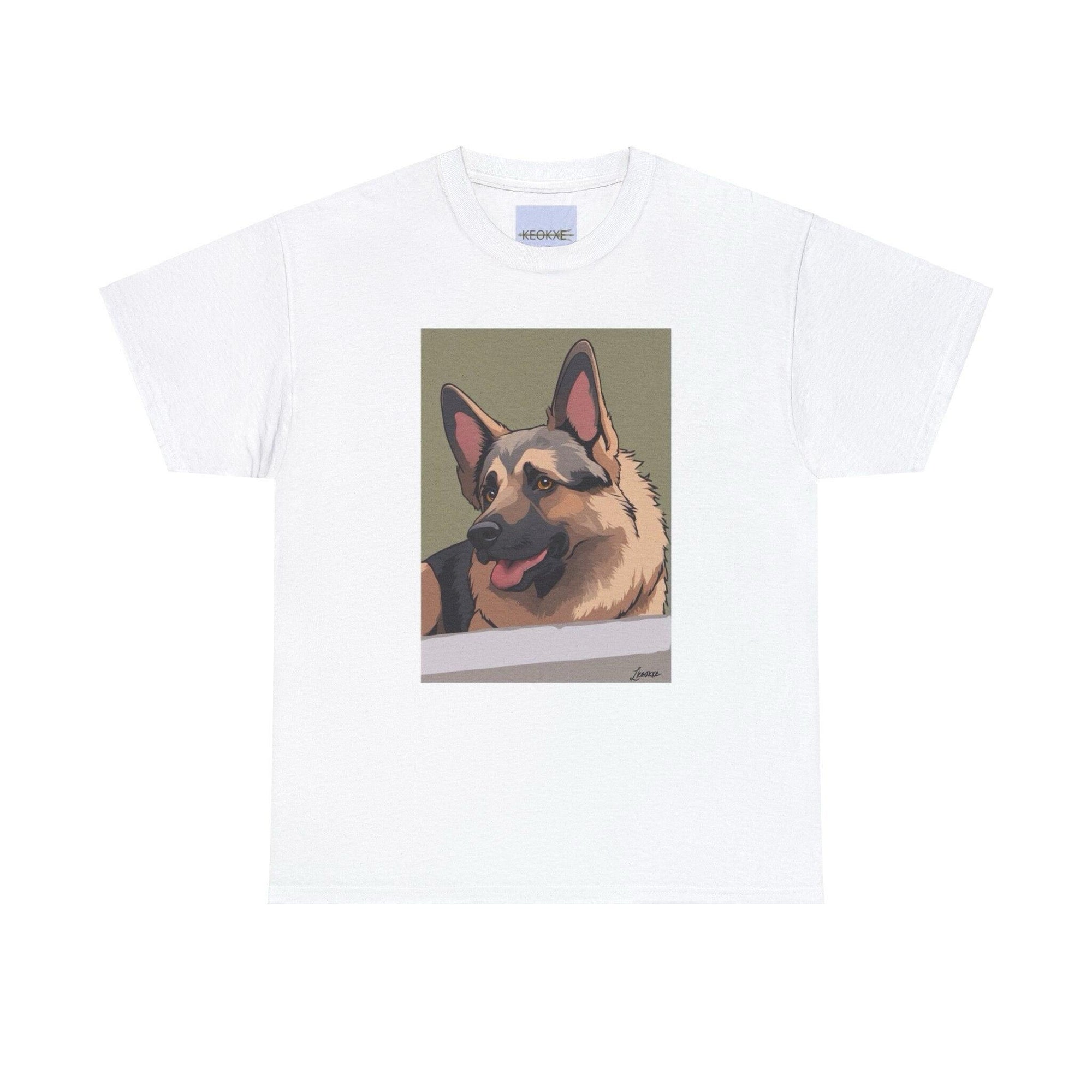 Cartoon German Shepherd T-Shirt | Cute Dog Lover Gift